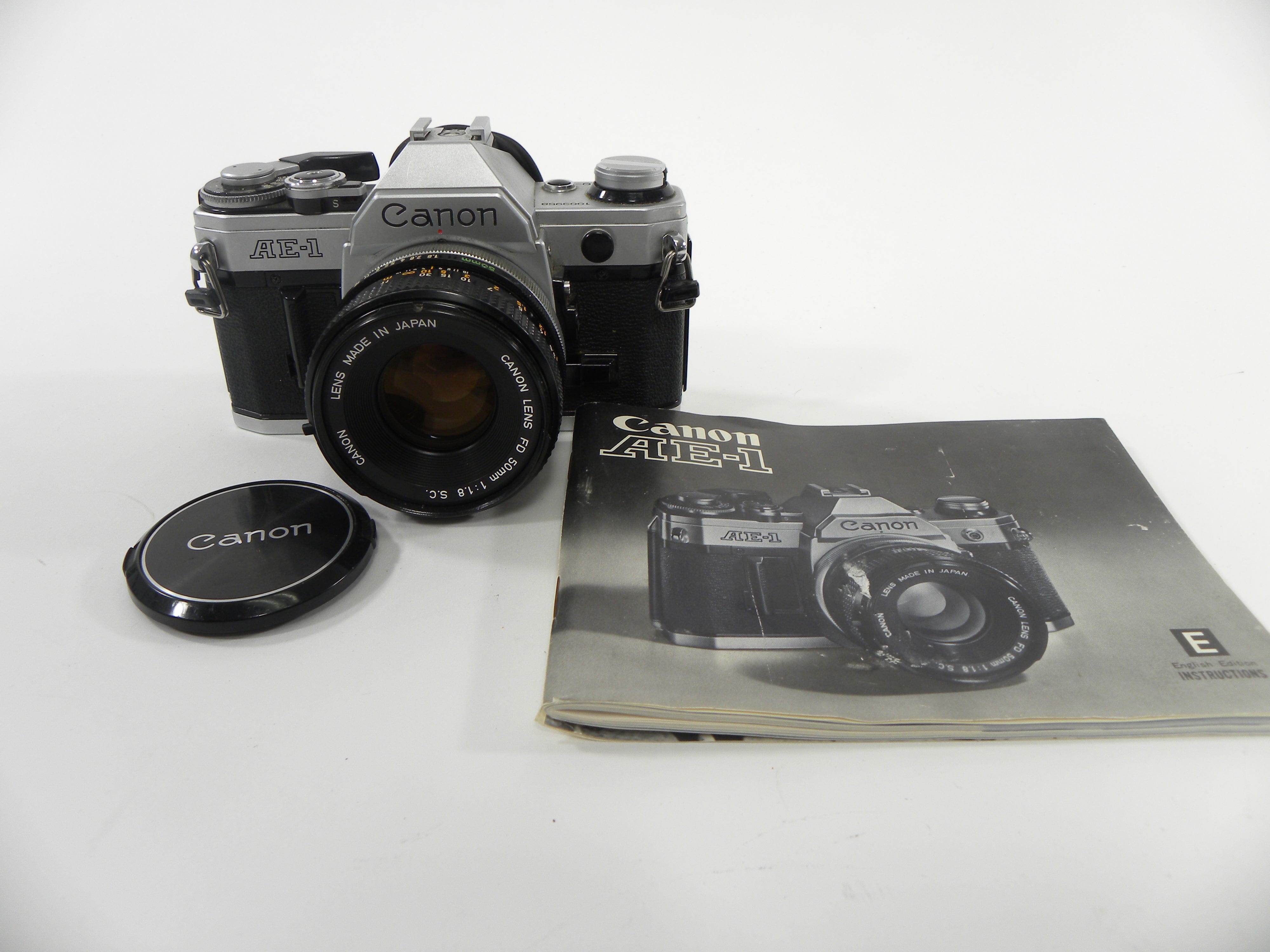 Canon AE-1 35mm SLR Camera with a FD 50mm f1.8 S.C.