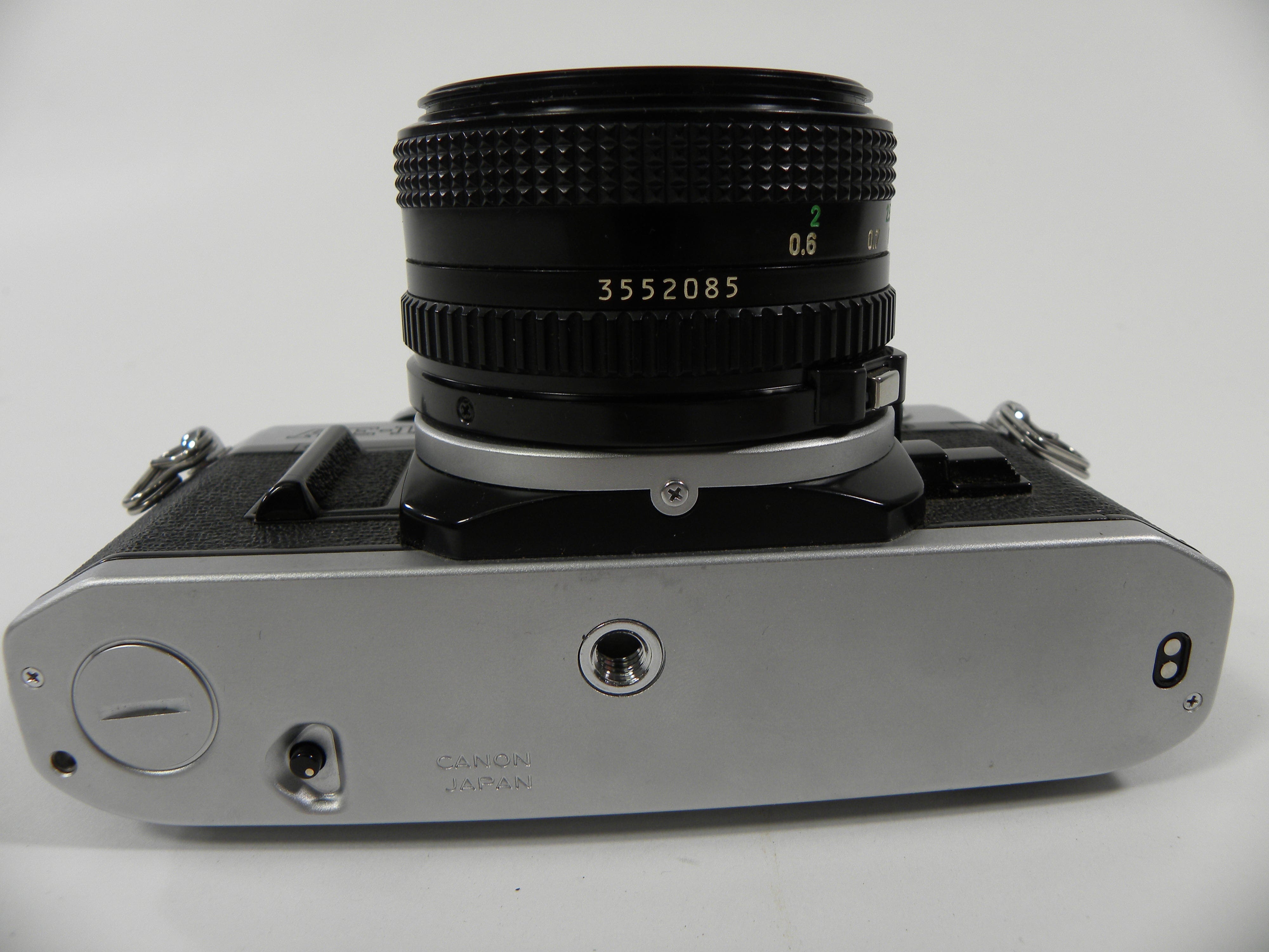Canon AE-1 35mm SLR with a 50mm f/1.8 FD Lens