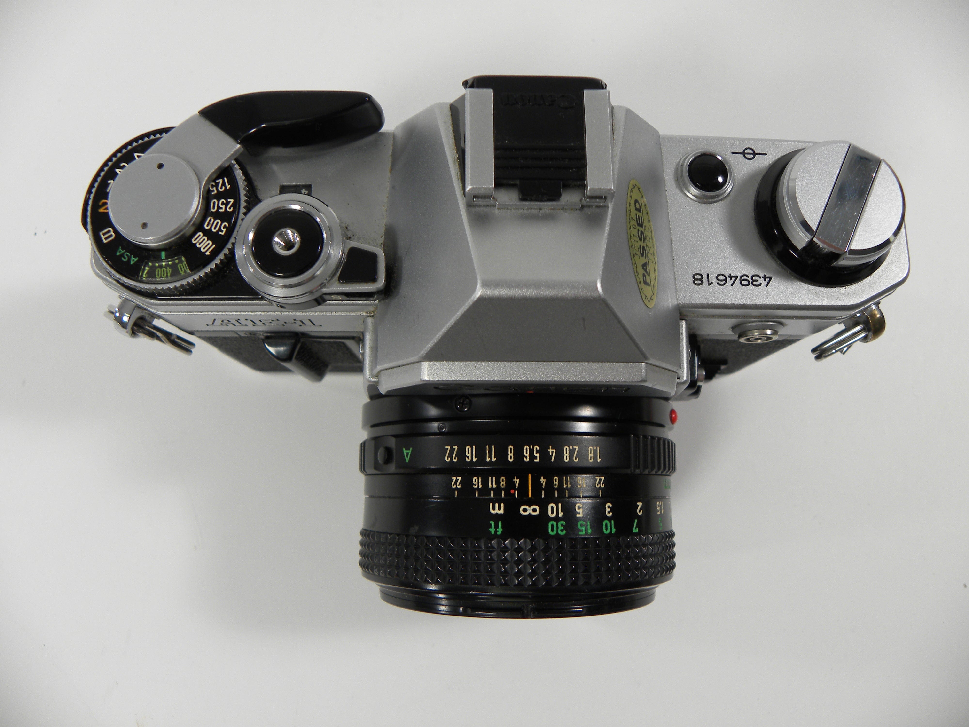 Canon AE-1 35mm SLR with a 50mm f/1.8 FD Lens