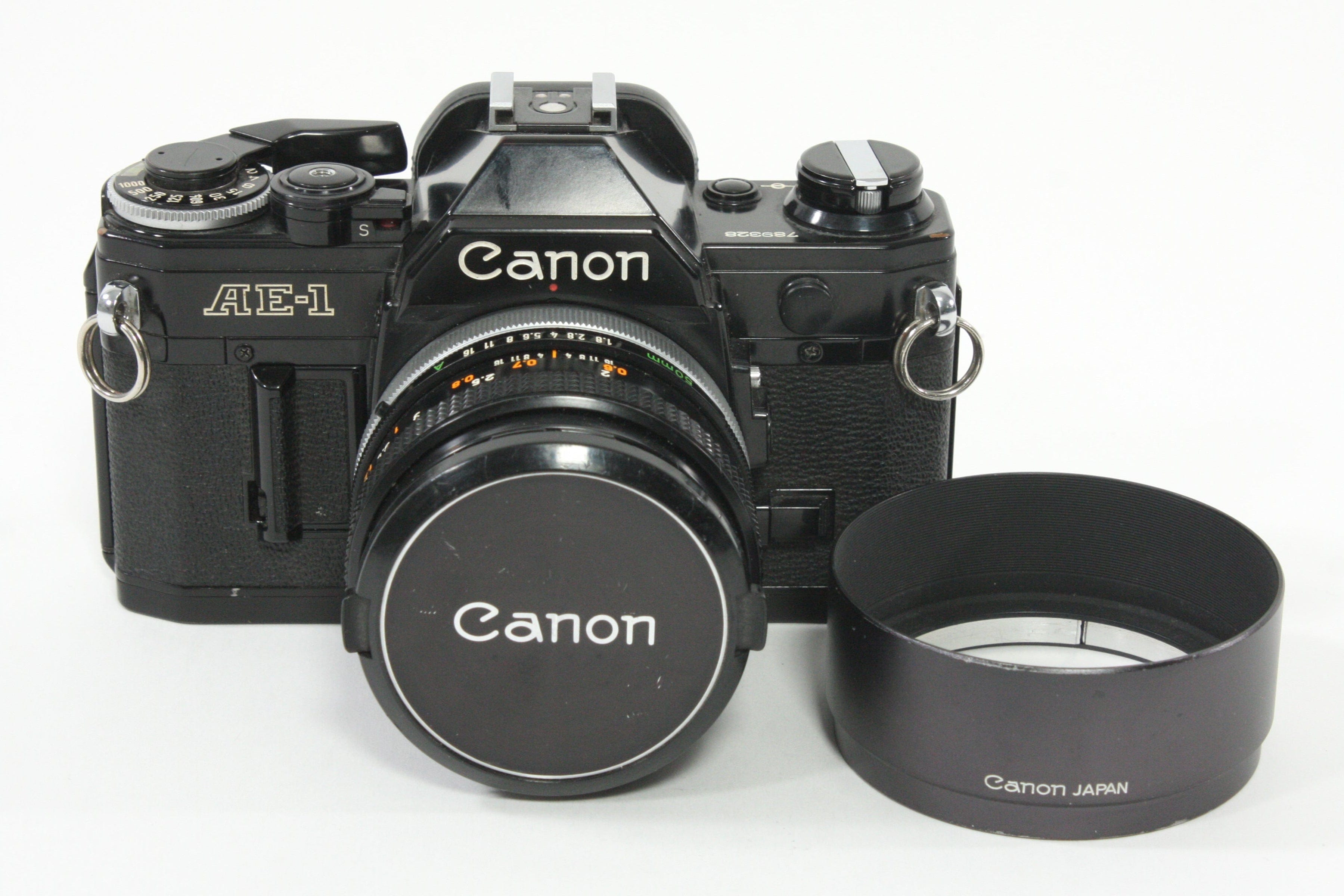 Canon AE-1 (Black) with 50mm f/1.8 S.C. Lens