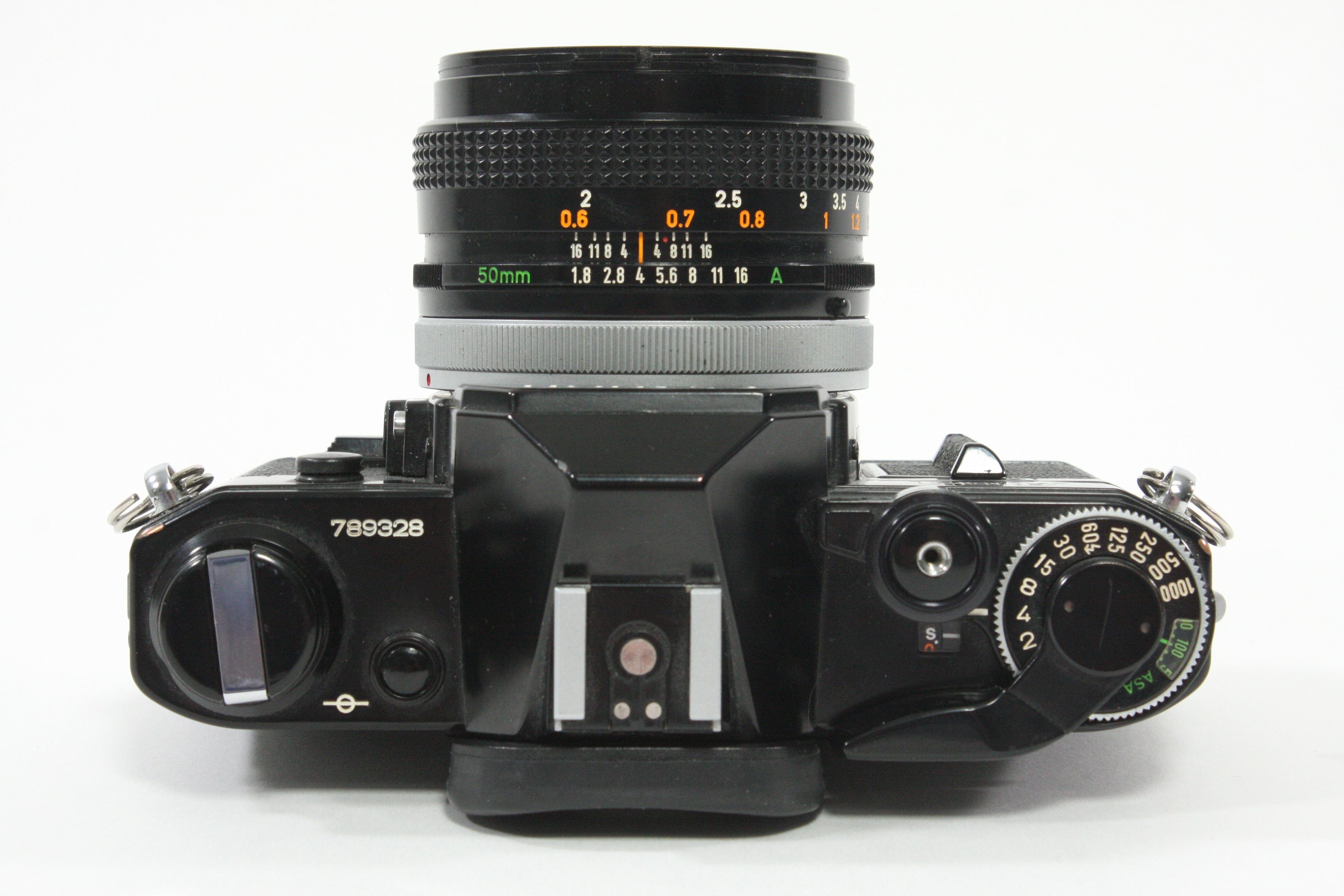 Canon AE-1 (Black) with 50mm f/1.8 S.C. Lens