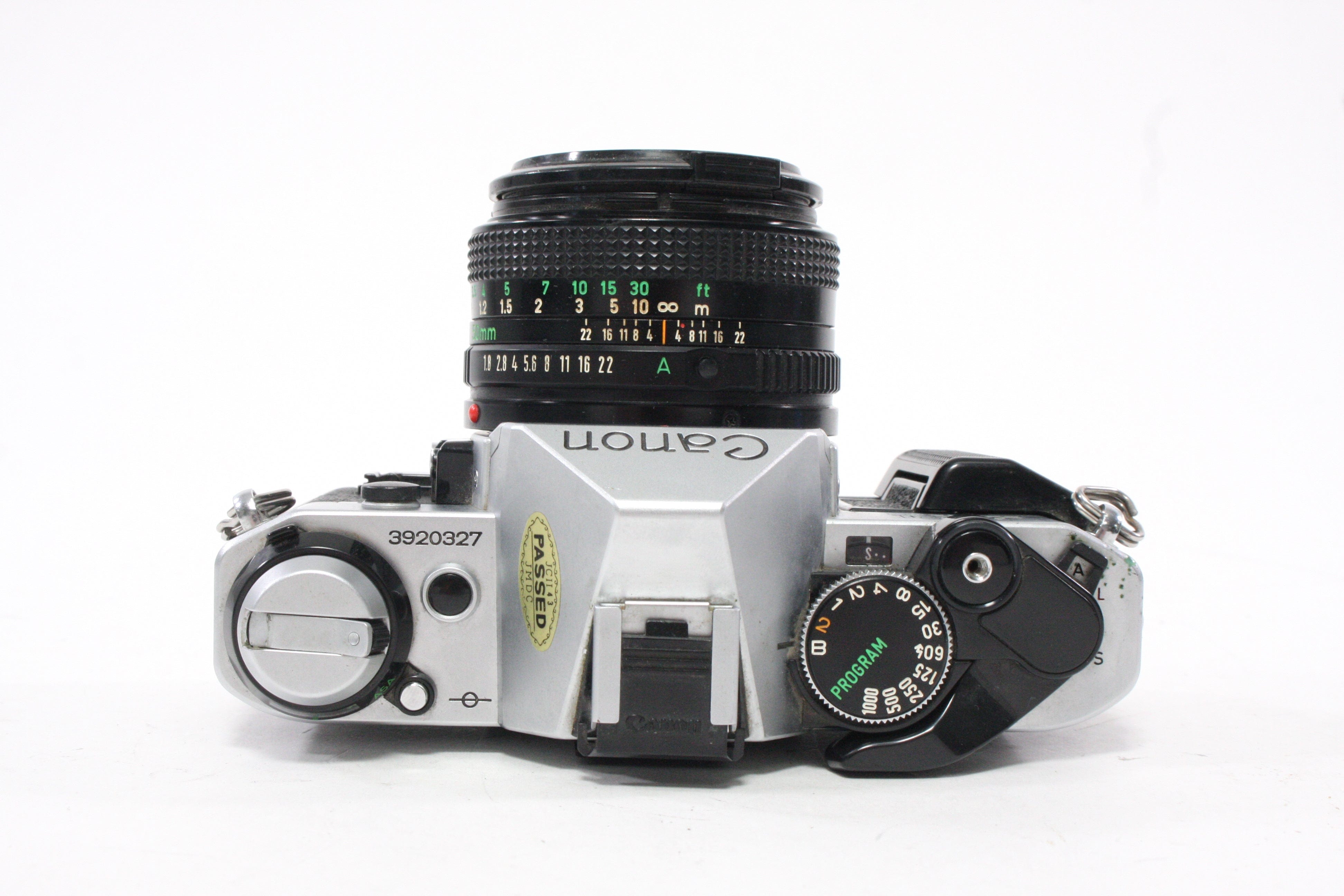 Canon AE-1 Program 35mm SLR Camera with 50mm f/1.8 FD Lens