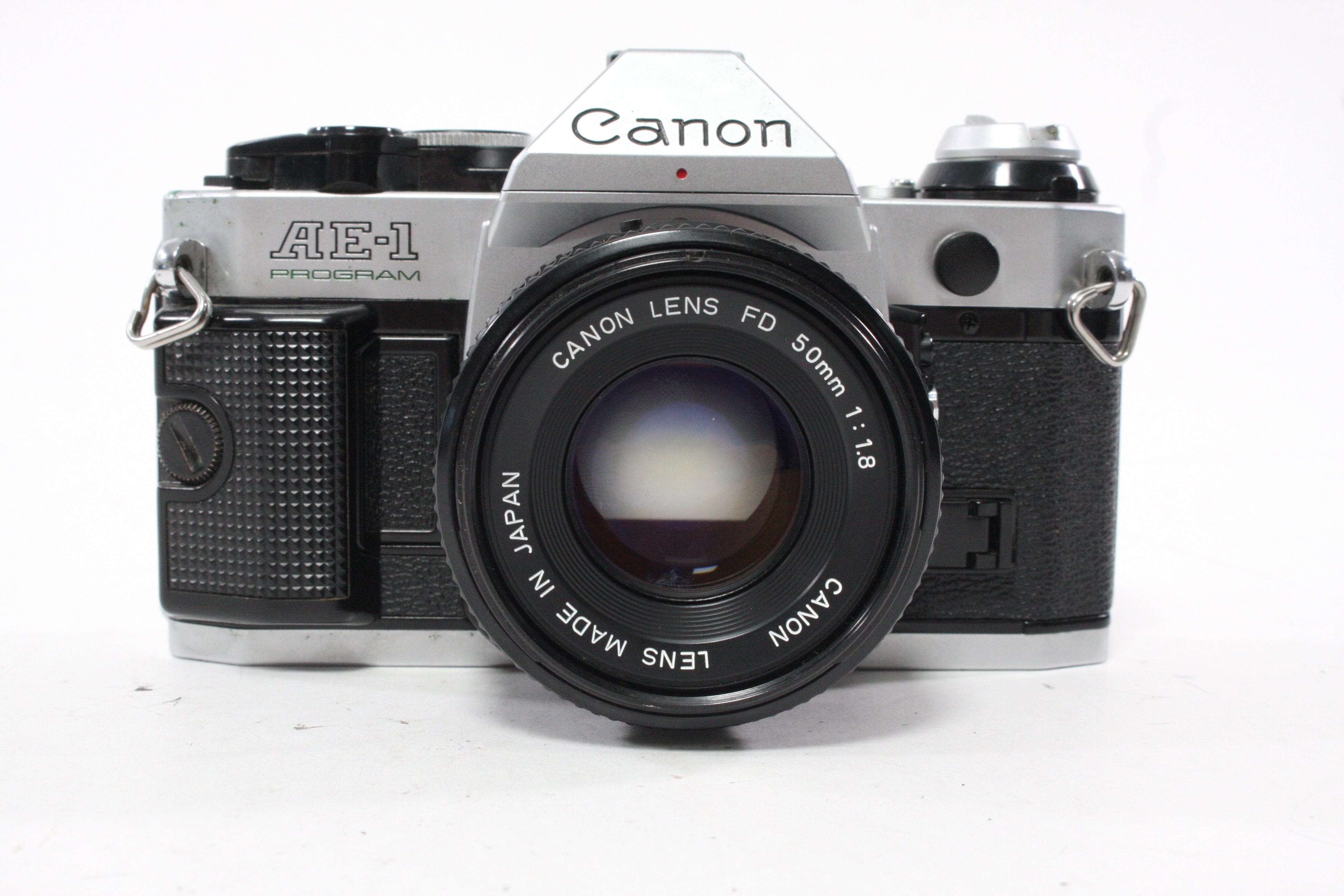Canon AE-1 Program 35mm SLR Camera with 50mm f/1.8 FD Lens