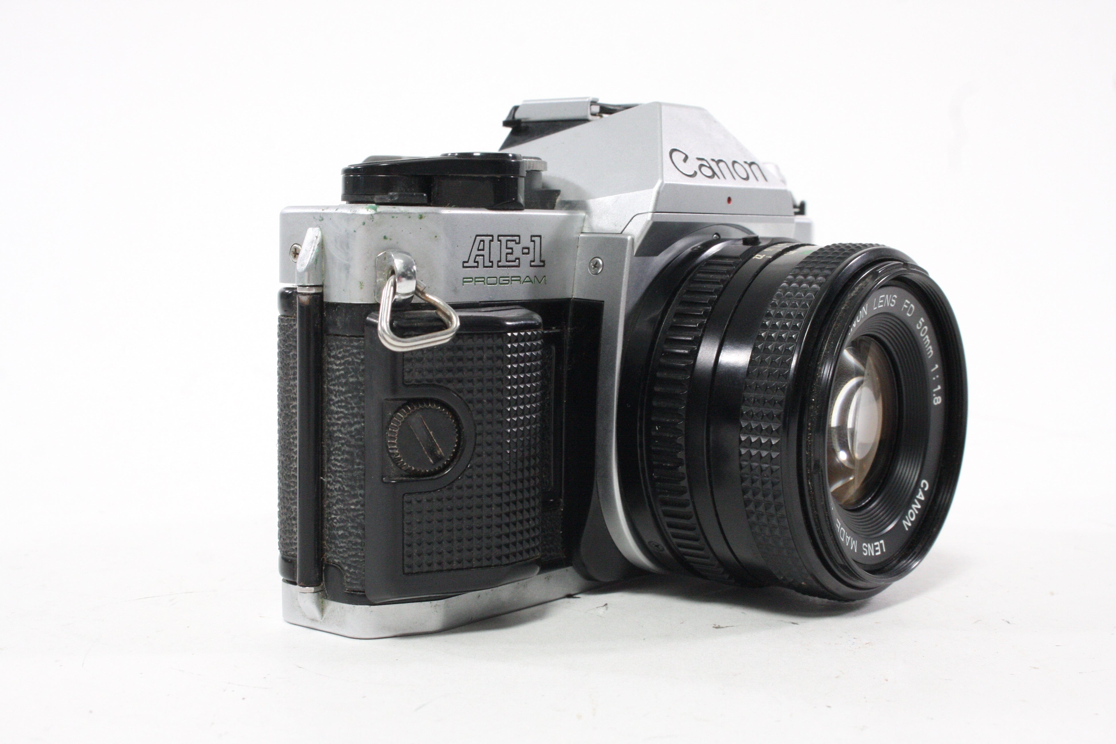 Canon AE-1 Program 35mm SLR Camera with 50mm f/1.8 FD Lens