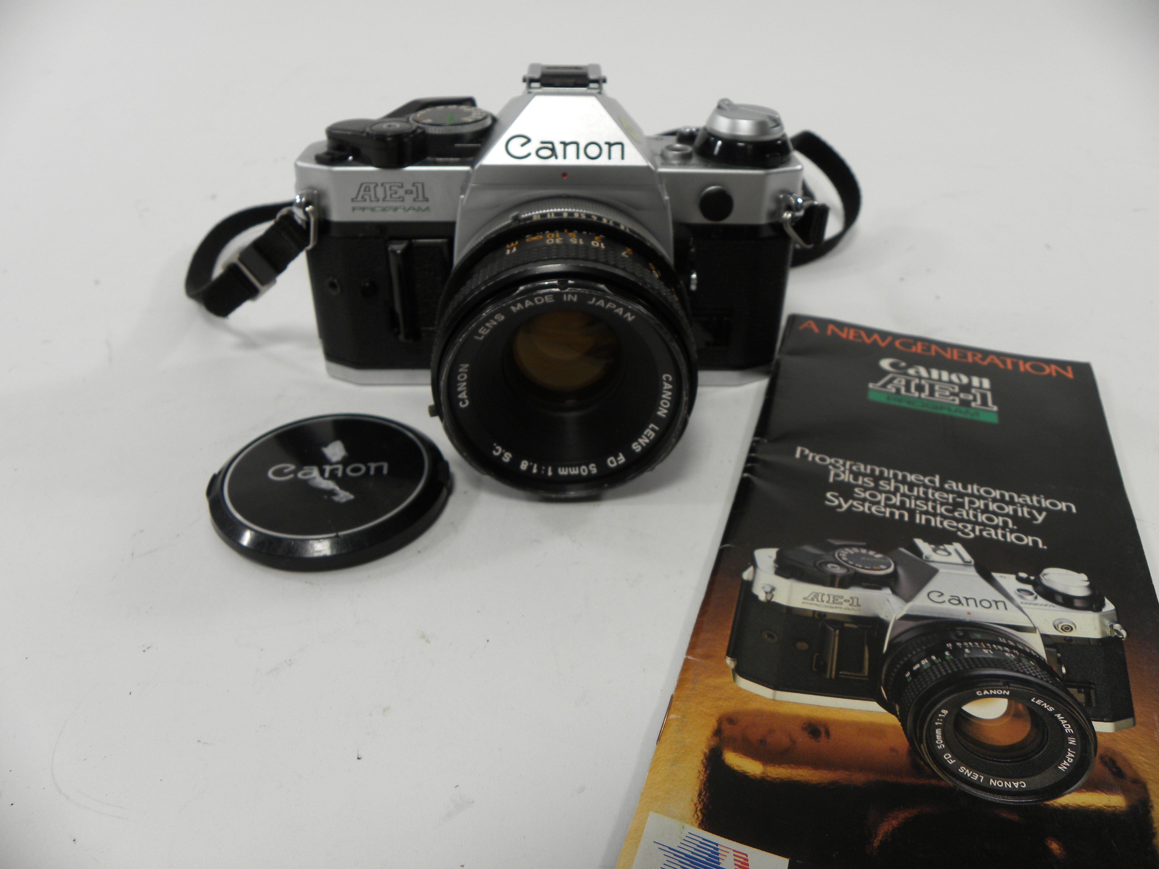 Canon AE-1 Program 35mm SLR w/FD 50mm f1.8
