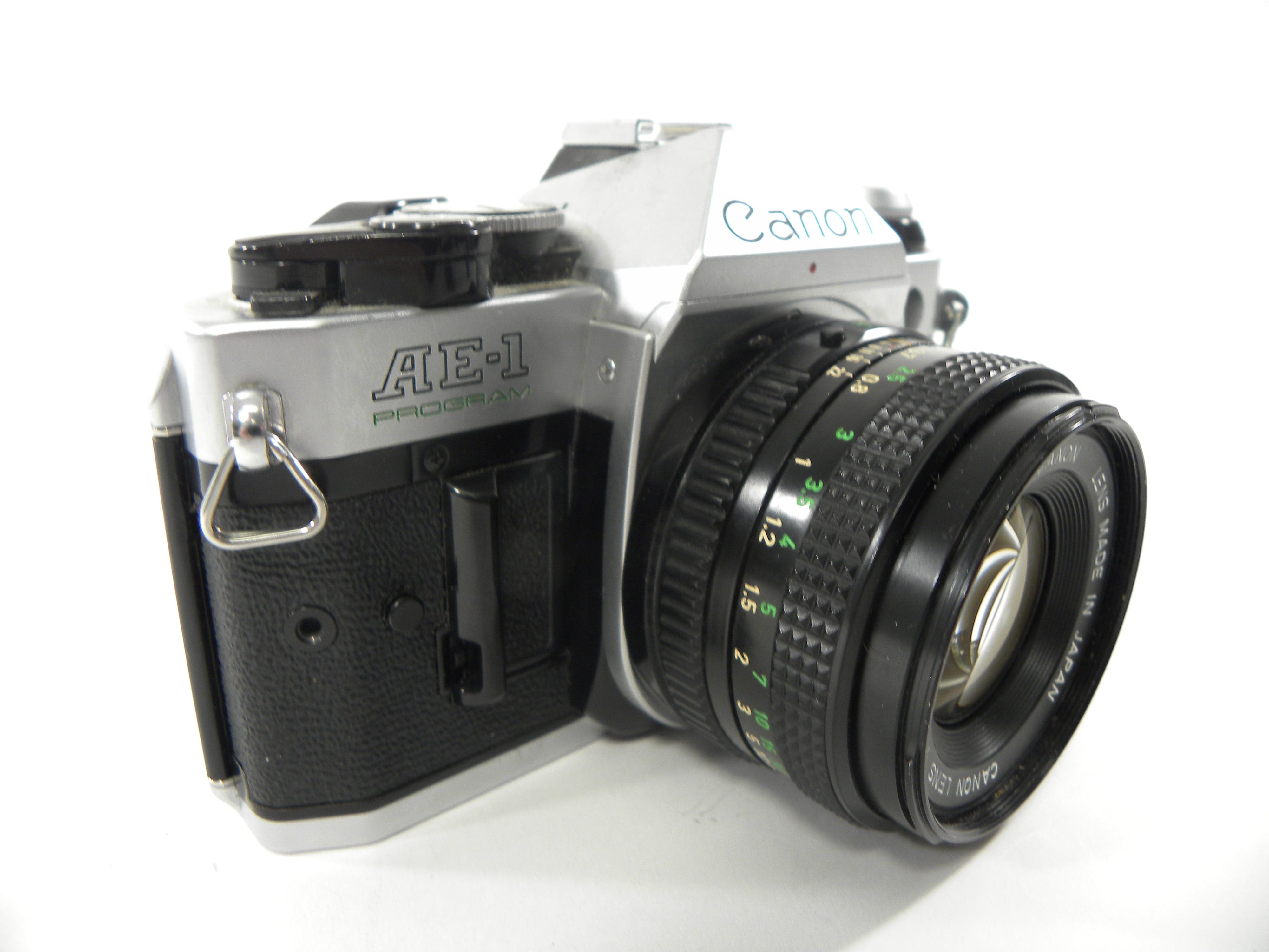 Canon AE-1 Program 35mm SLR Camera with a 50mm f/1.8 FD Lens