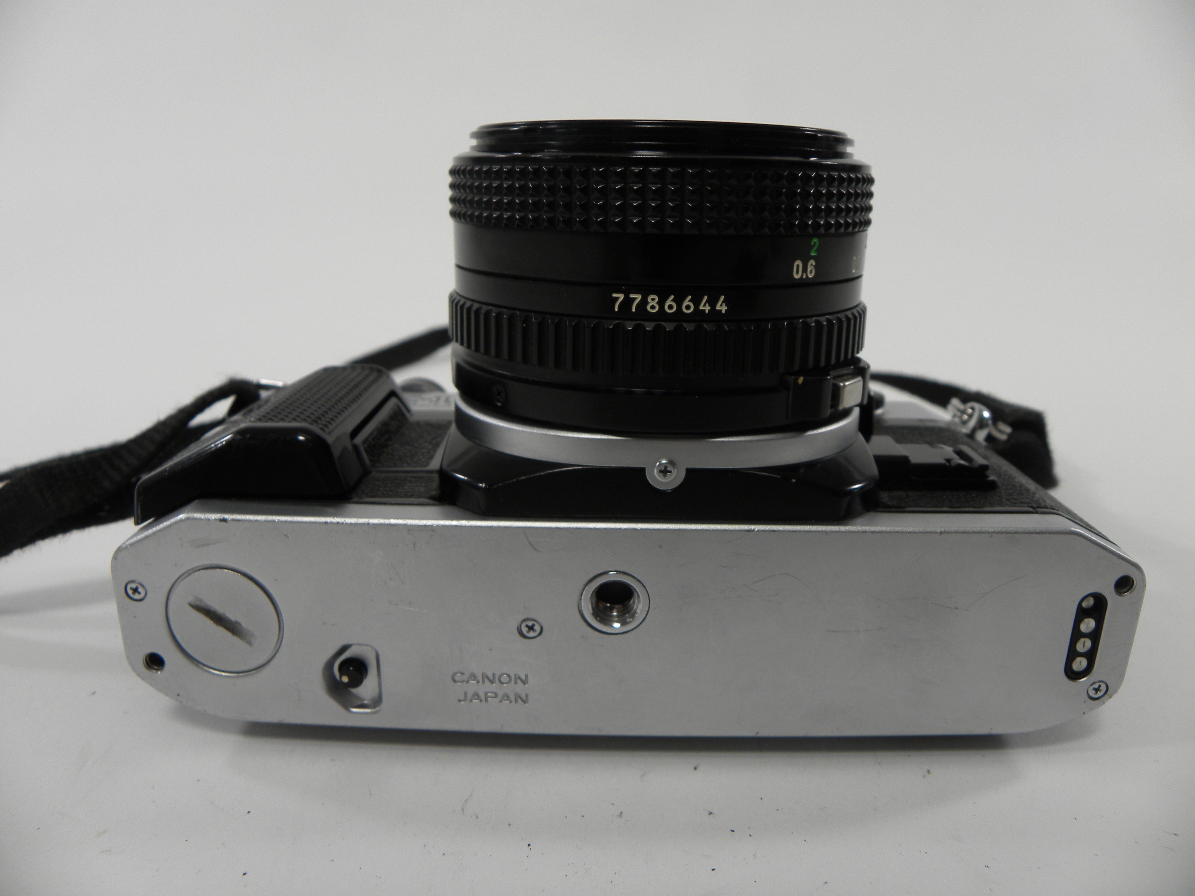 Canon AE-1 Program 35mm SLR Camera with a 50mm f/1.8 FD Lens