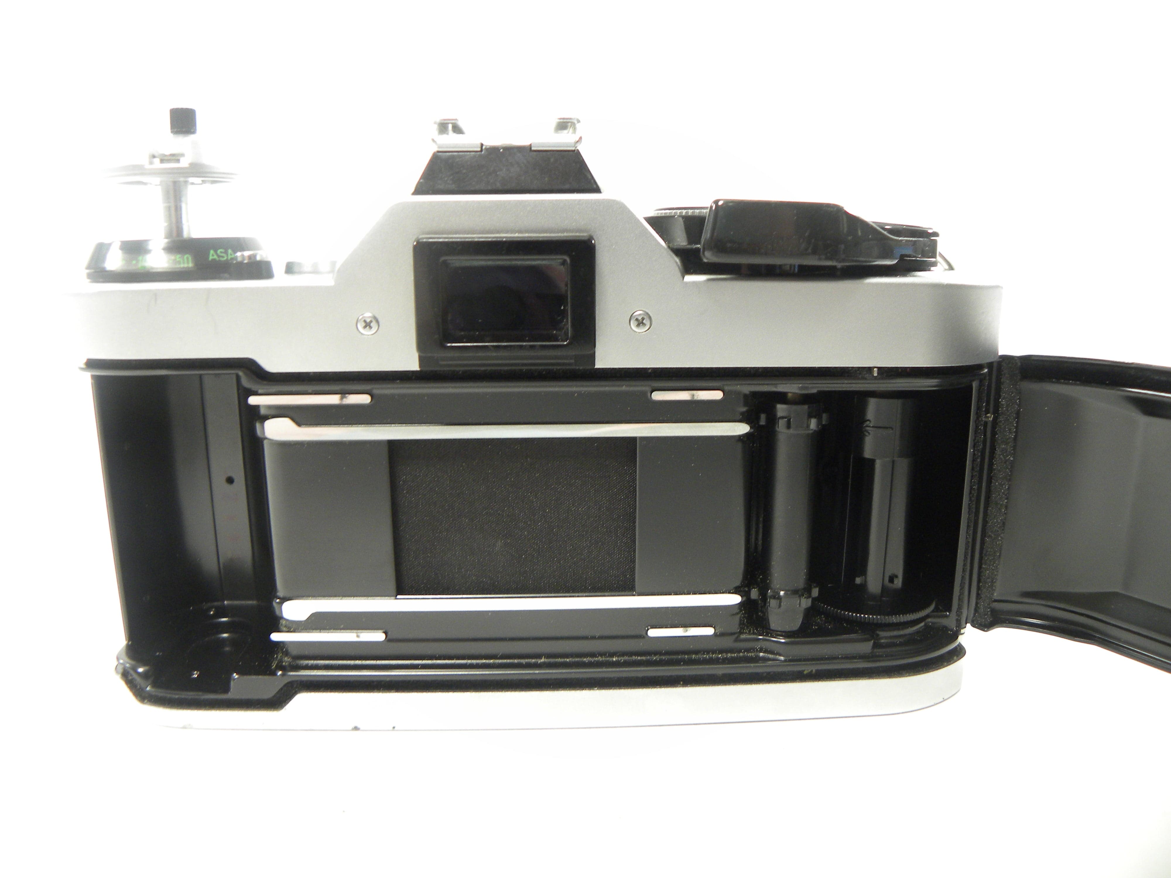 Canon AE-1 Program 35mm SLR Camera with a 50mm f/1.8 S.C. FD Lens