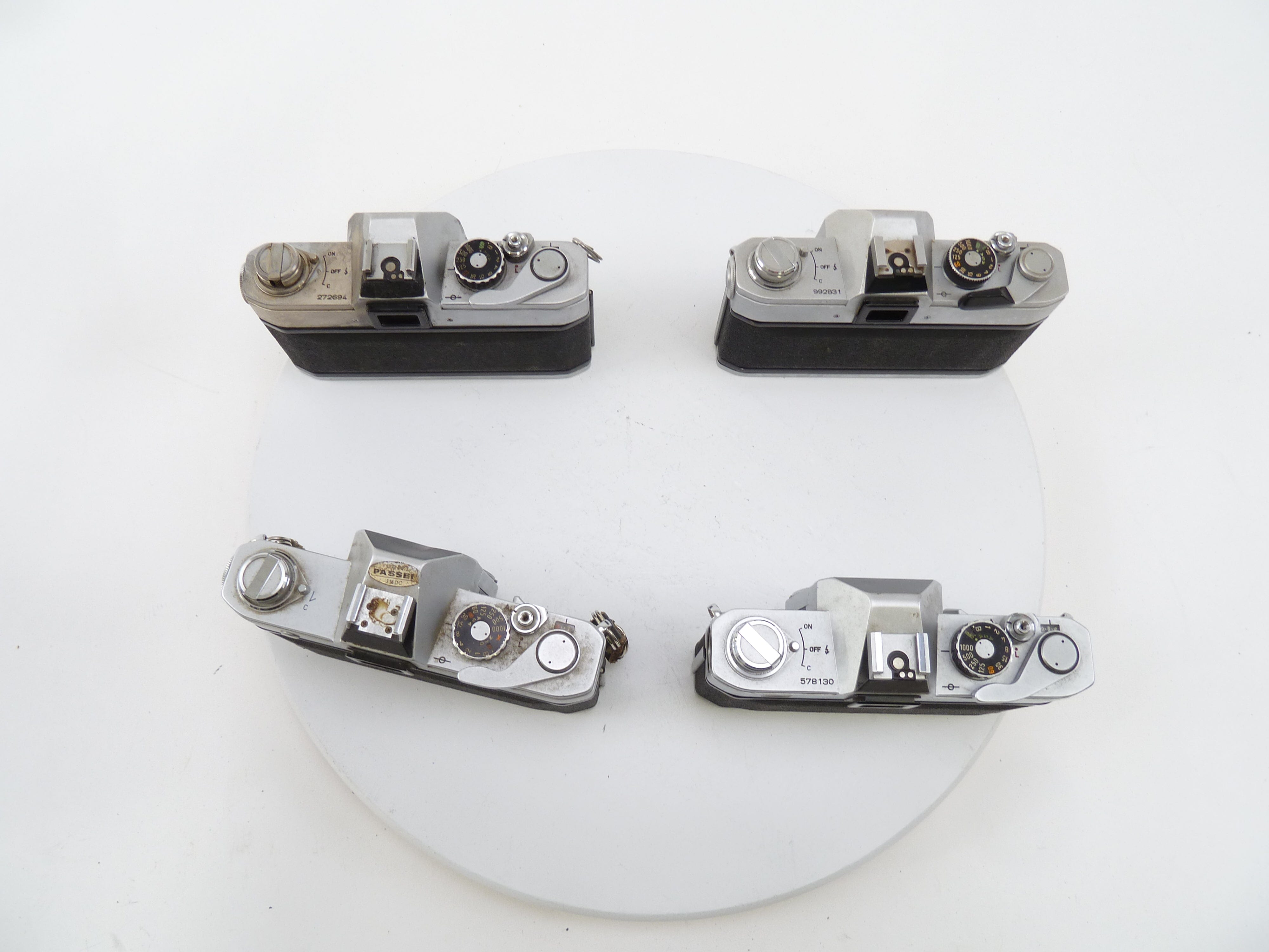 Canon Chrome  FTB and FT Camera Bodies being sold AS IS for PARTS ONLY
