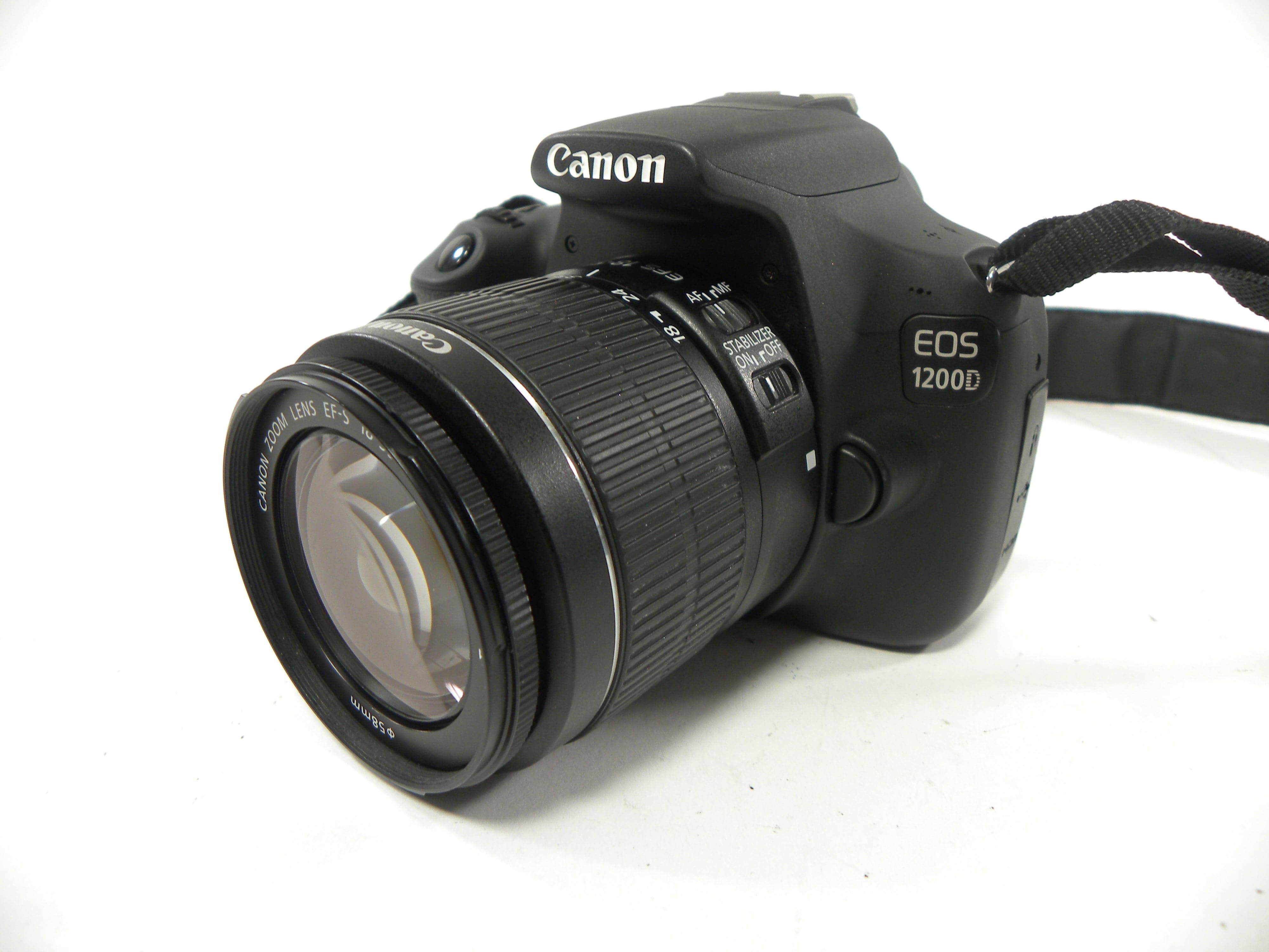Canon EOS 1200D 18.0mp Digital SLR w/EF-S 18-55 IS II Shutter Ct. 10,117