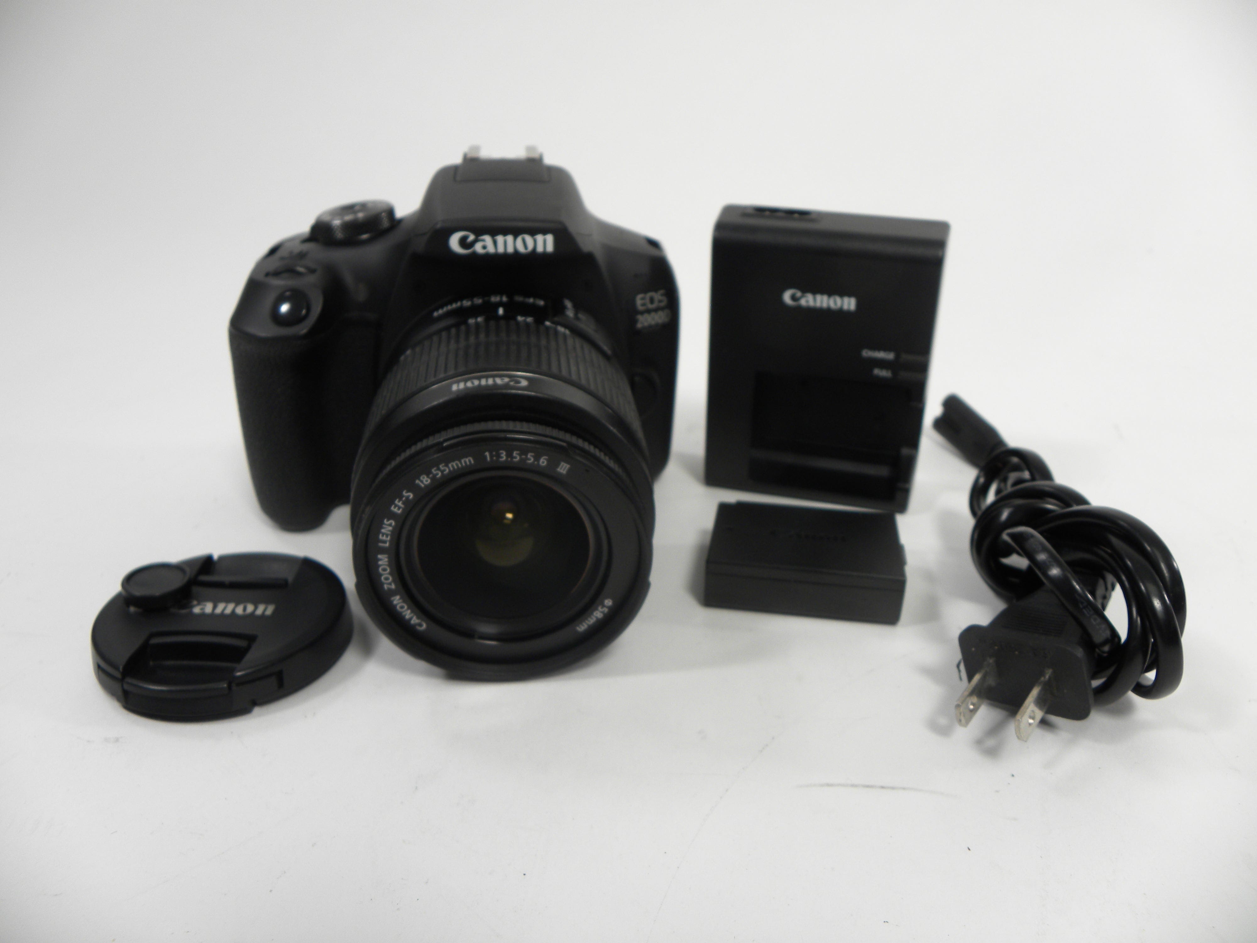Canon EOS 2000D 24.1mp Digital SLR w/EF-S 18-55 III Shutter Ct. 15,396