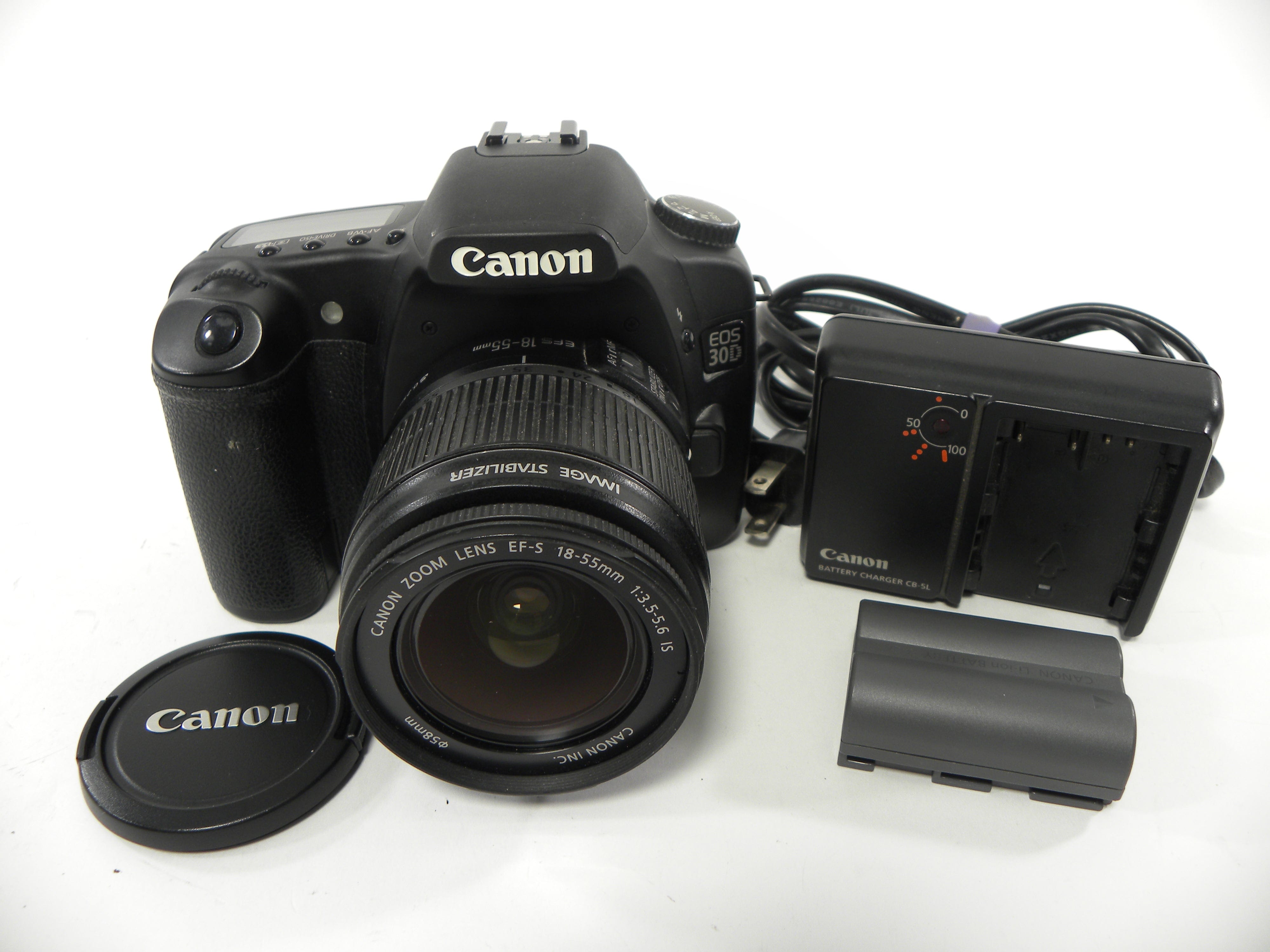 Canon EOS 30D 8.2mp Digital SLR w/EF-S 18-55mm f3.5-5.6 IS