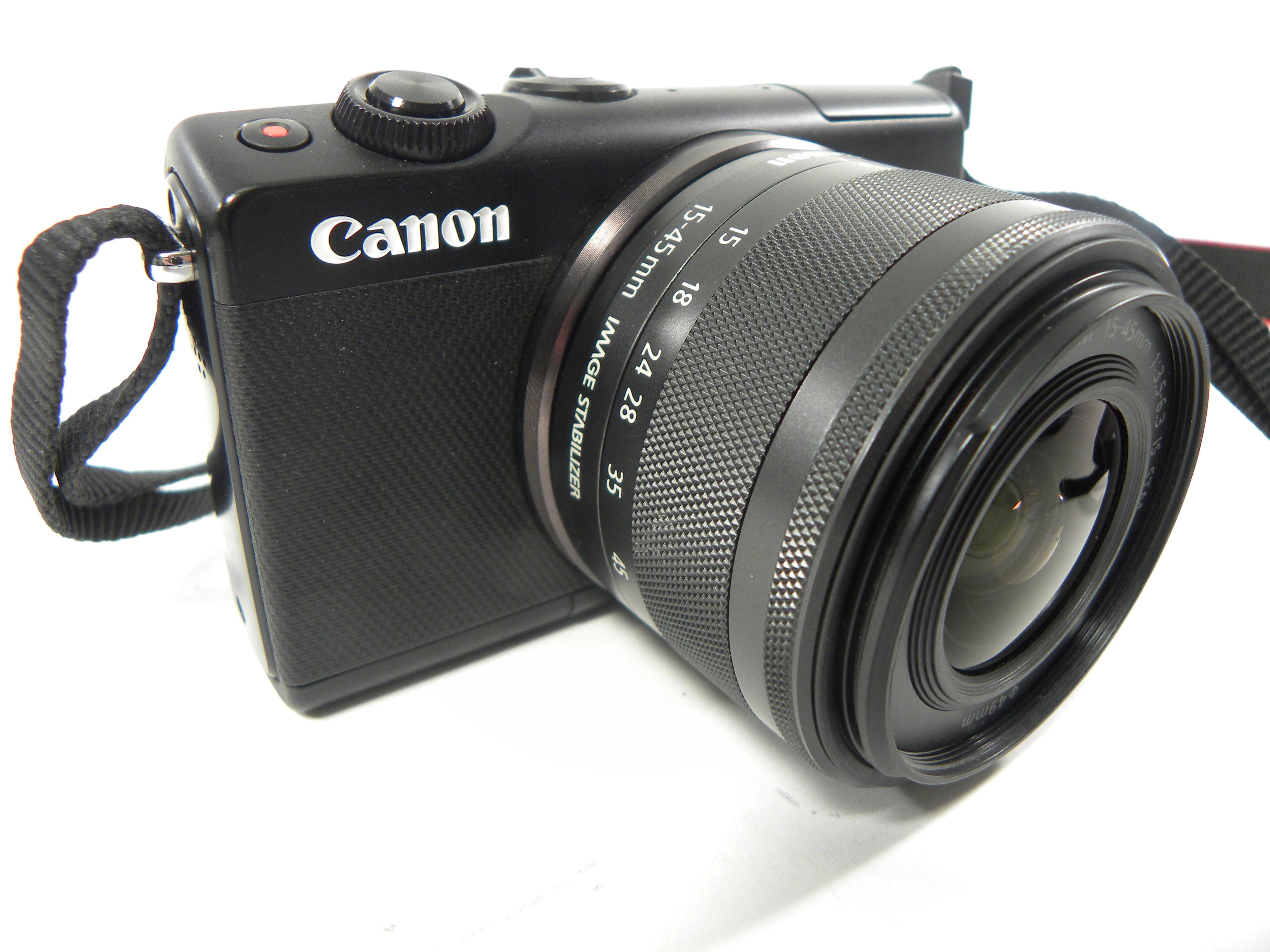 Canon EOS M100 24.2mp Digital Mirroless camera w/EF-M 15-45mm f3.5-6.3 IS STM
