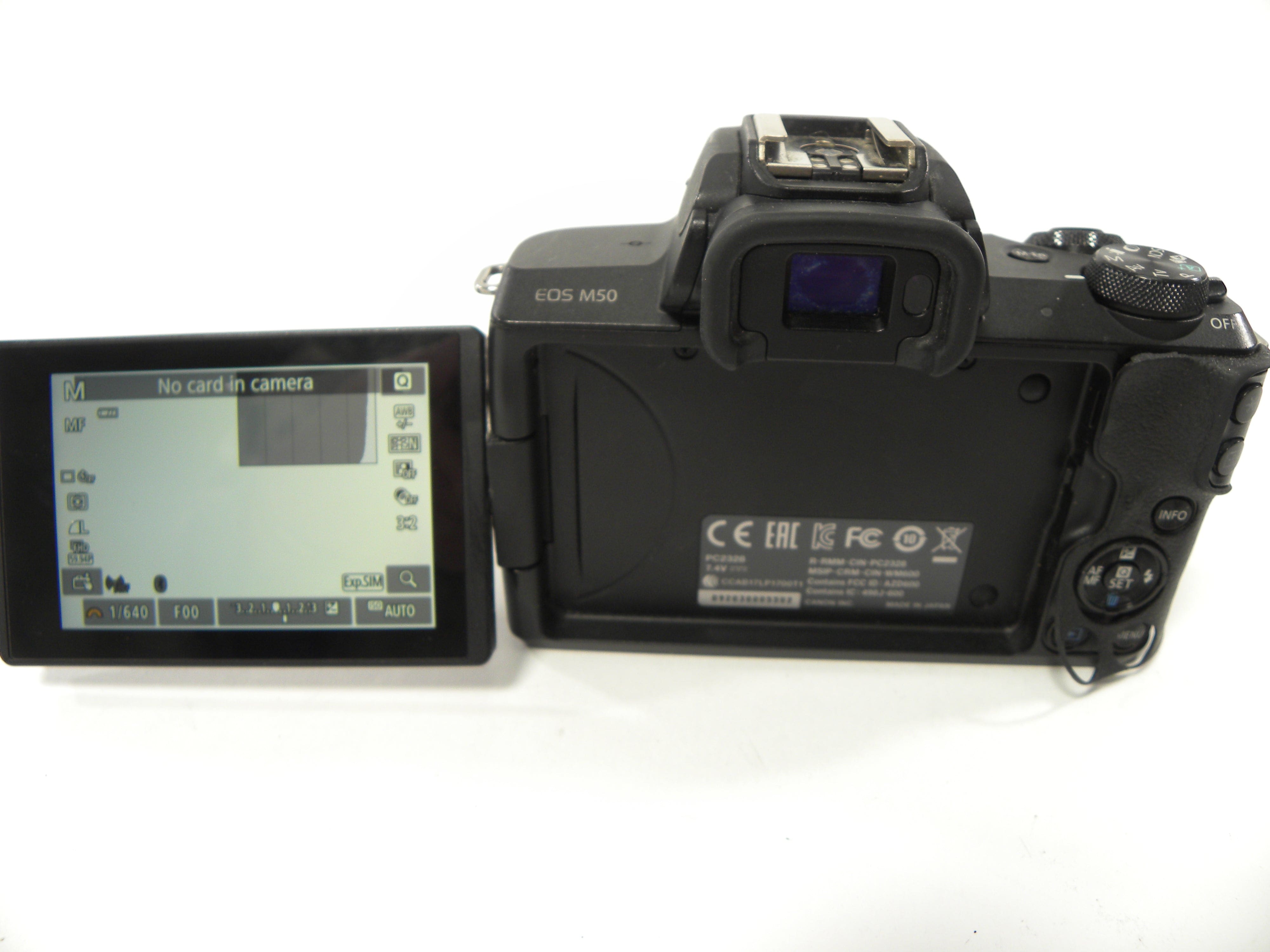 Canon EOS M50 24.1mp Mirrorless Digital Camera (Parts) only AS IS NO RETURNS!