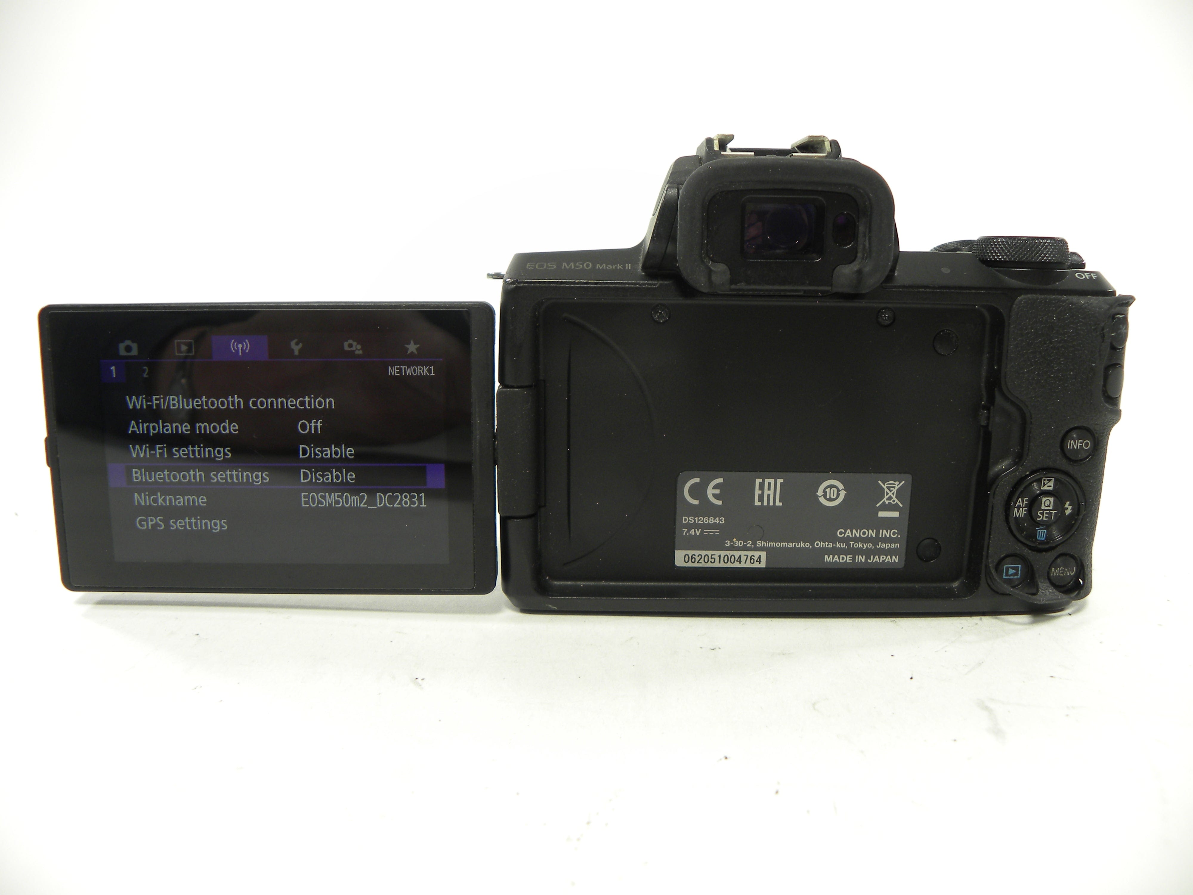 Canon EOS M50 Mark II 24.1mp Mirrorless Digital w/EF-M 15-45 IS STM  AS IS  Read?