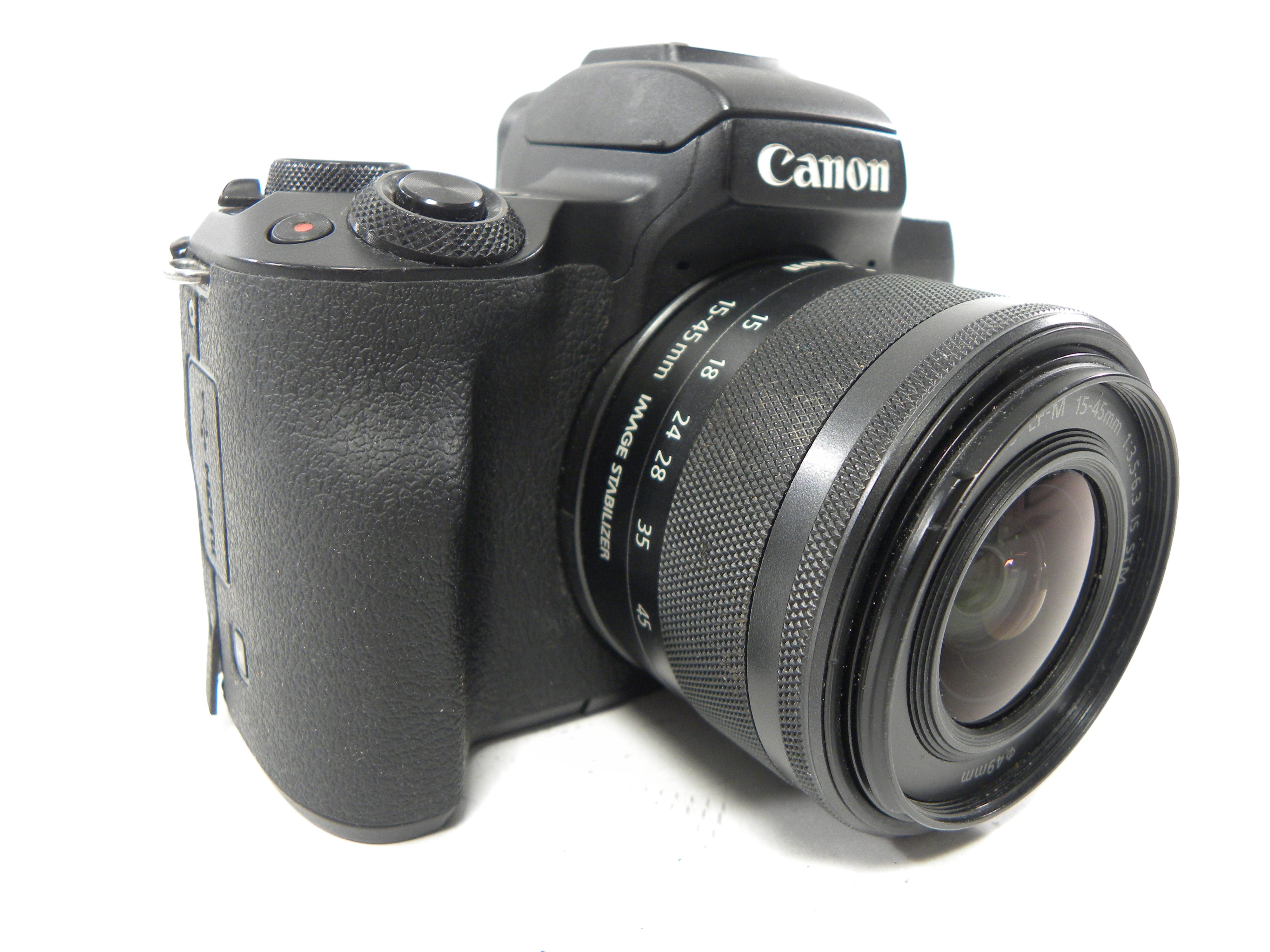 Canon EOS M50 Mark II 24.1mp Mirrorless Digital w/EF-M 15-45 IS STM  AS IS  Read?