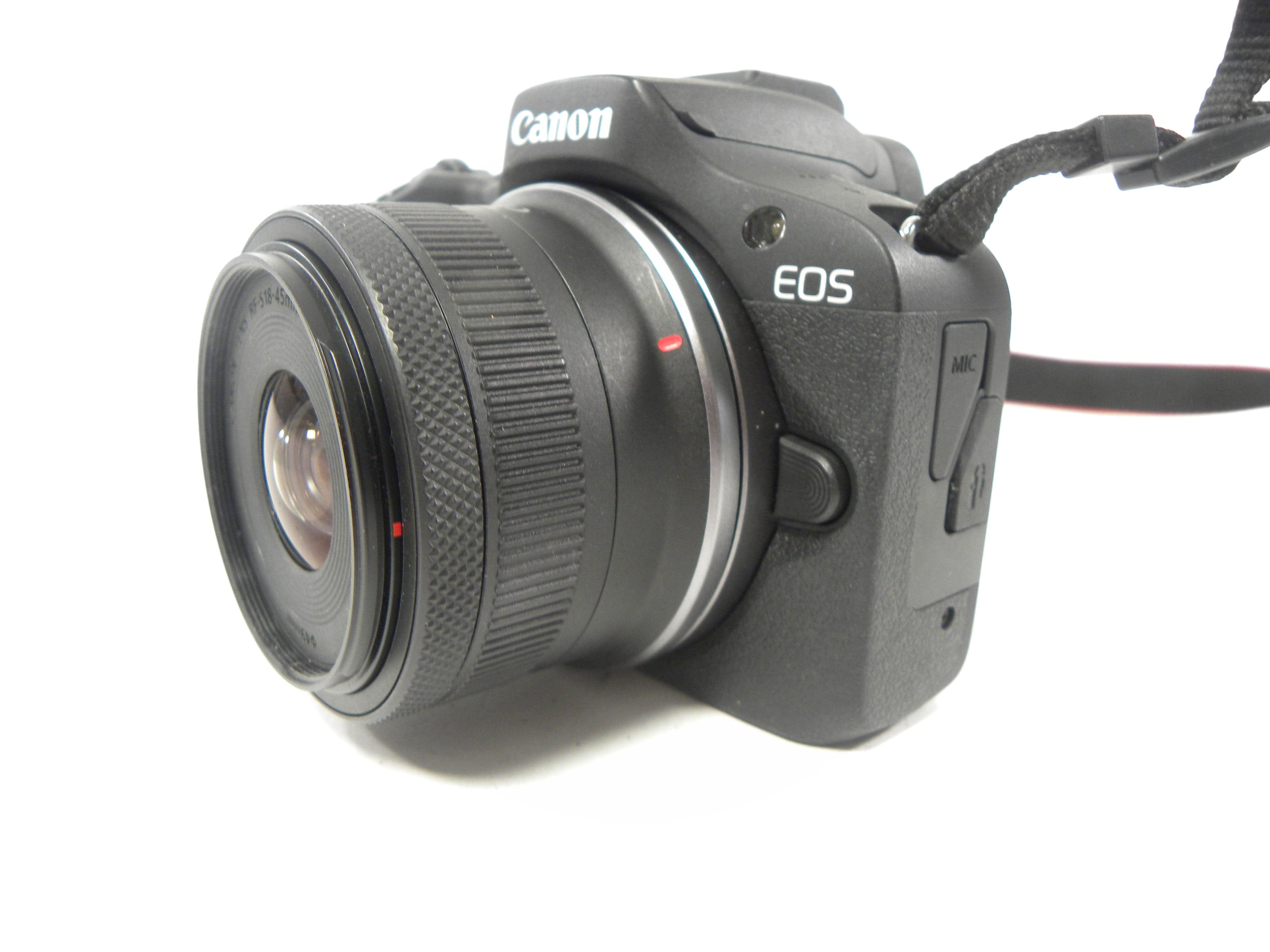 Canon EOS R100 24.1mp Digital Mirrorless w/RF-S 18-45 IS STM SC >8000