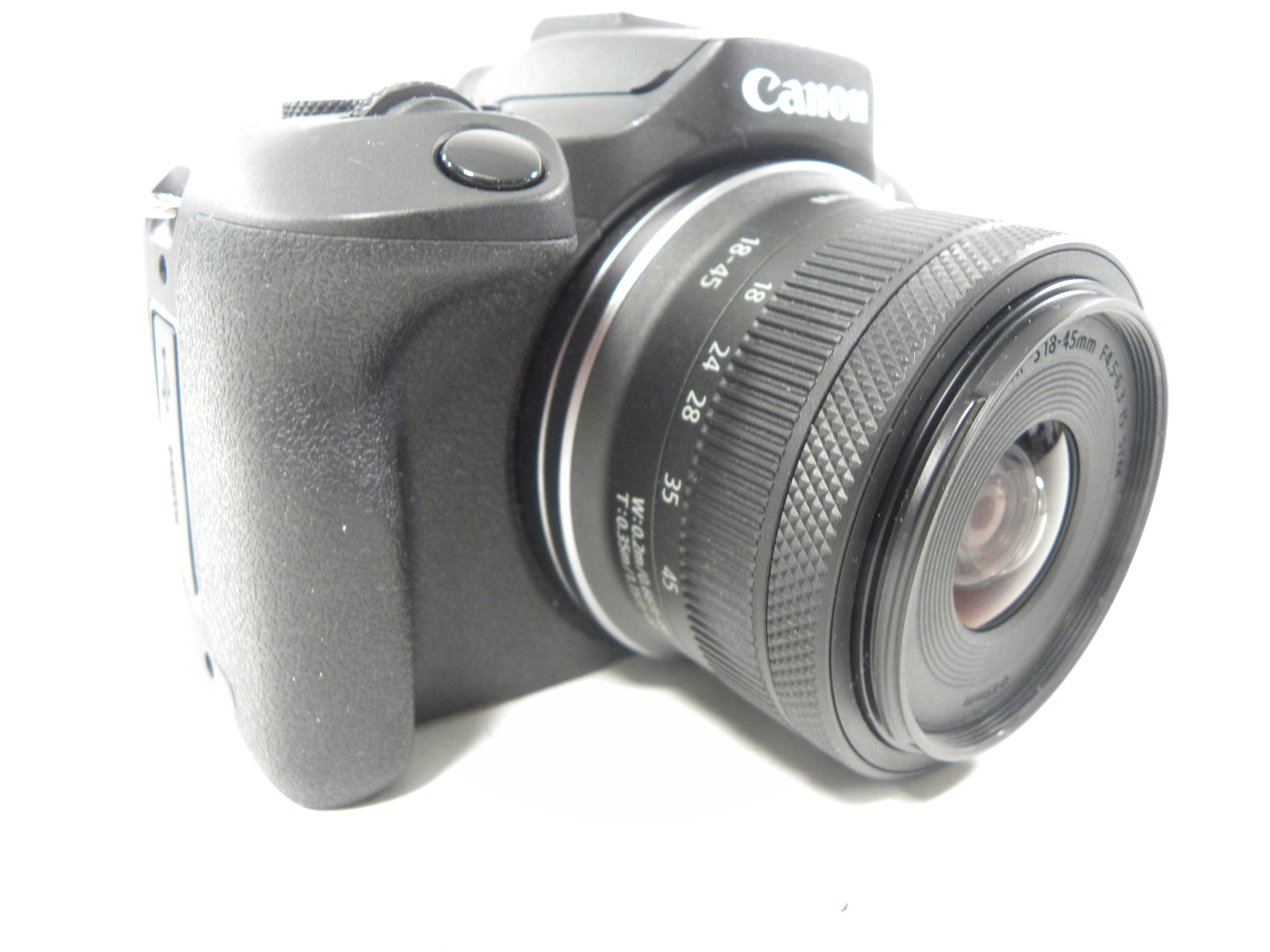 Canon EOS R100 24.1mp Digital Mirrorless w/RF-S 18-45 shutter ct.