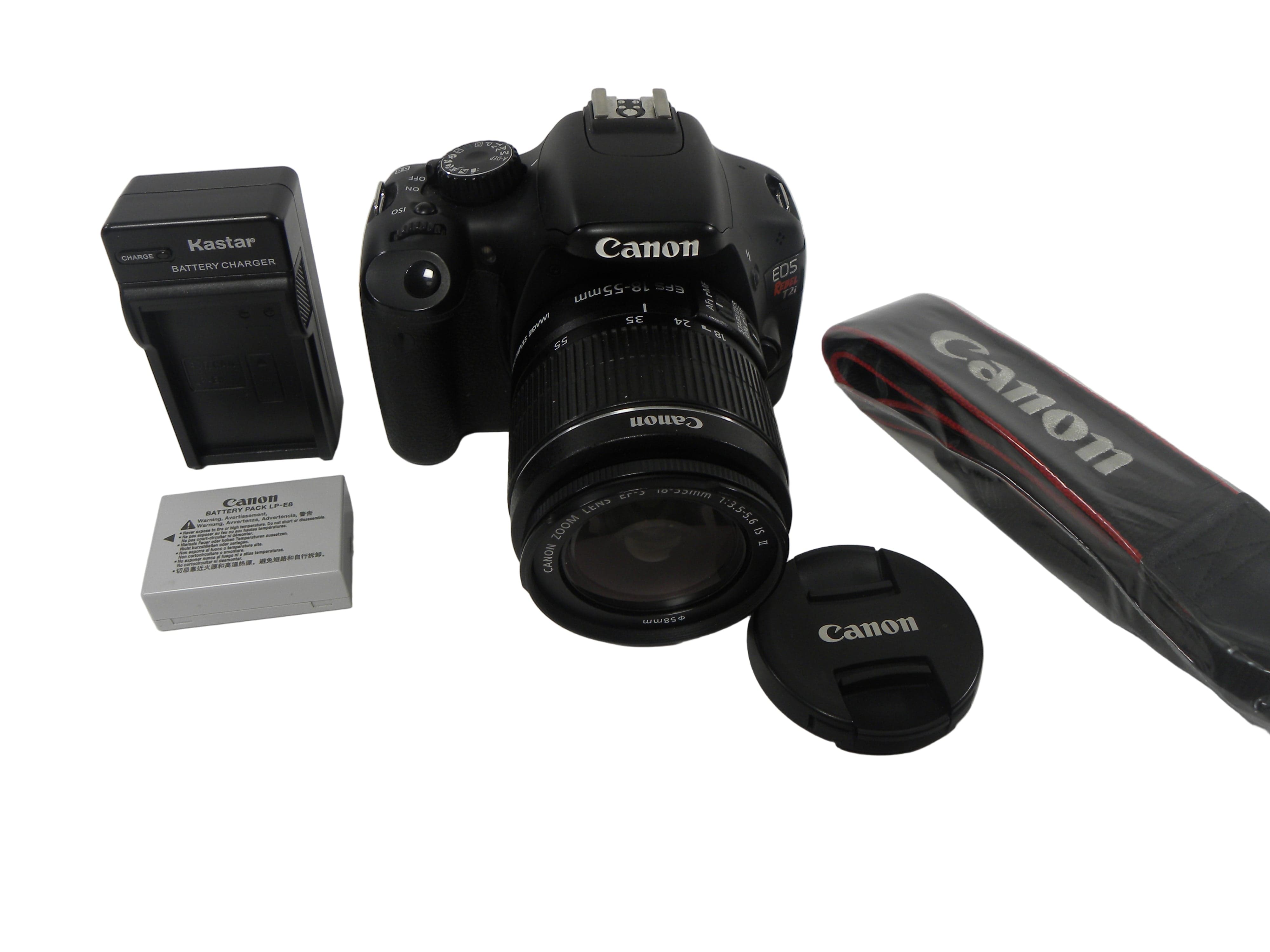 Canon EOS Rebel T2i 18mp Digital SLR w/EF-S 18-55 IS II  shutter ct. 12,253