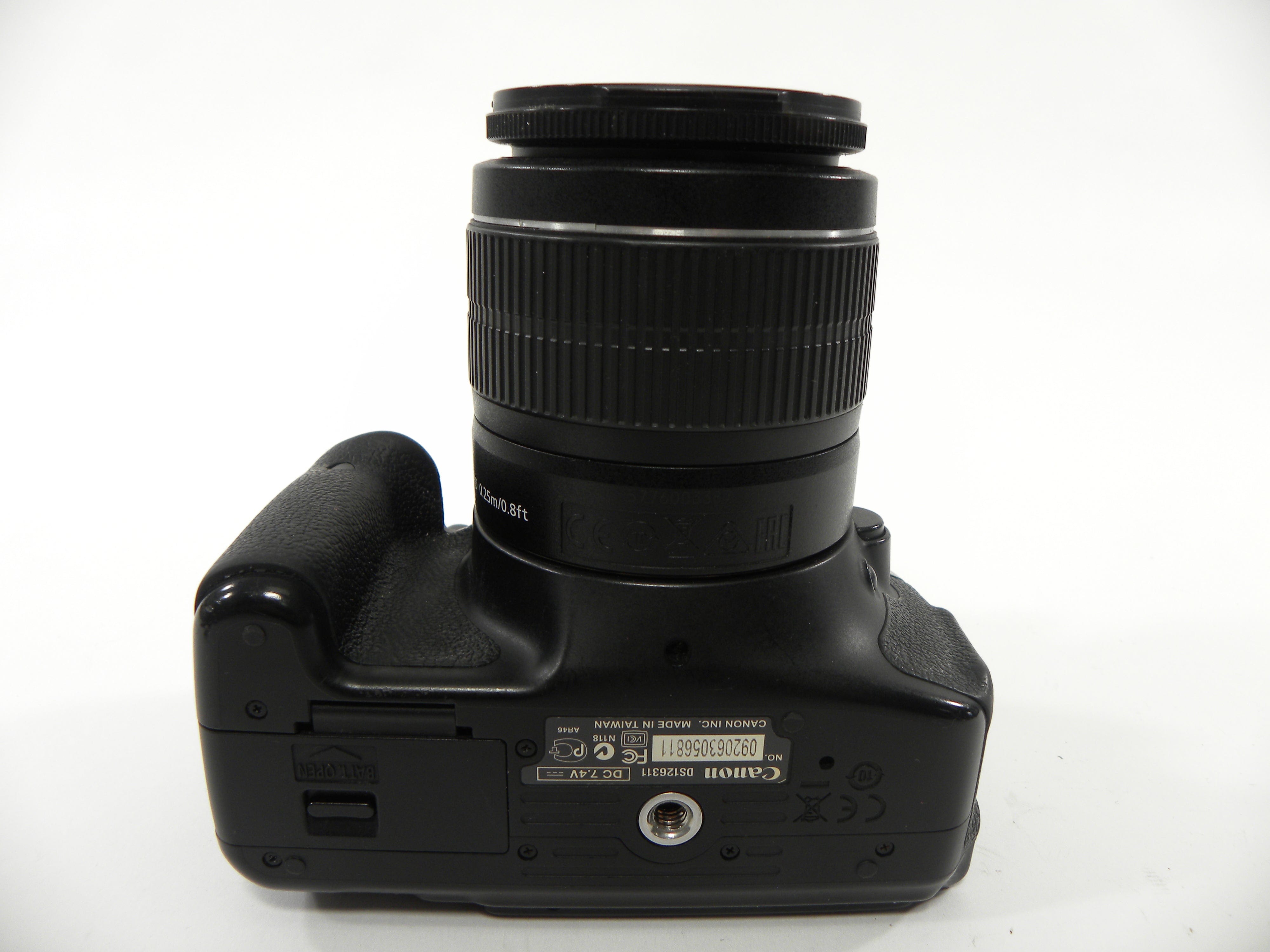 Canon EOS Rebel T3i 18mp Digital SLR w/EF-S 18-55 IS II Shutter Ct. 15,104
