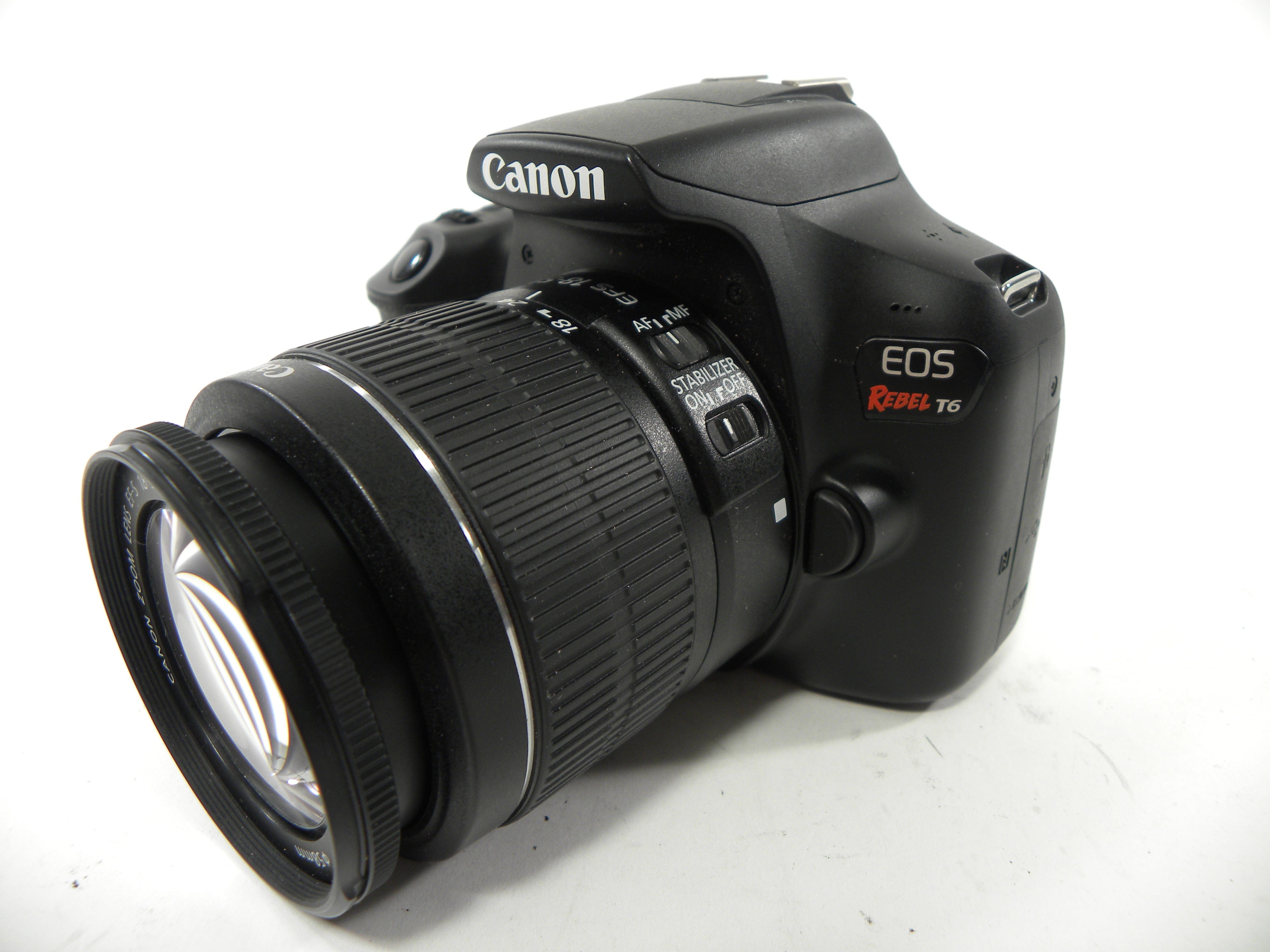 Canon EOS Rebel T6 18mp Digital SLR w/EF-S 18-55mm Shutter Ct. 2,077