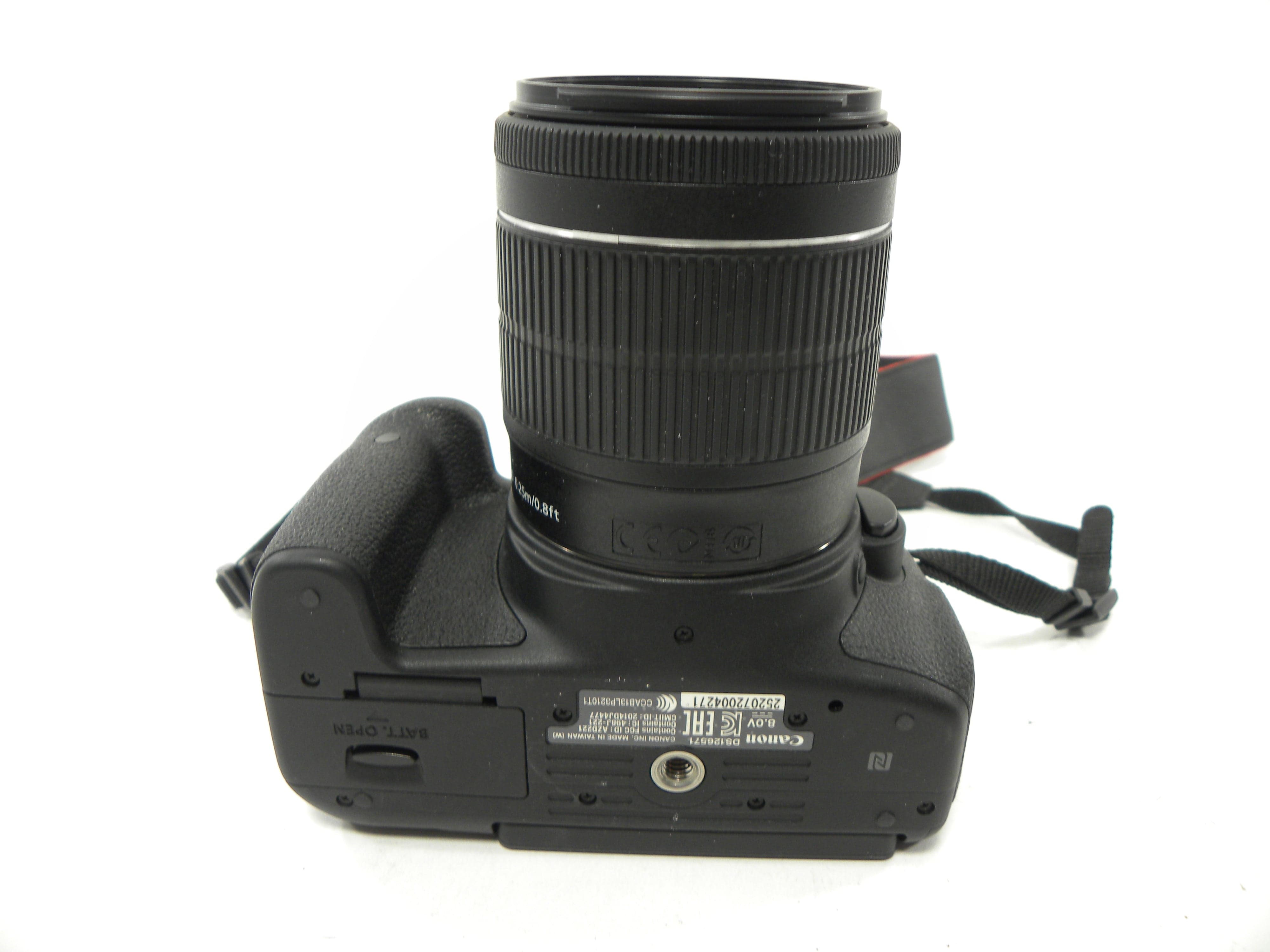 Canon EOS Rebel T6i 24.2mp Digital SLR w/EF-S 18-55 IS STM Shutter Ct. 2,589