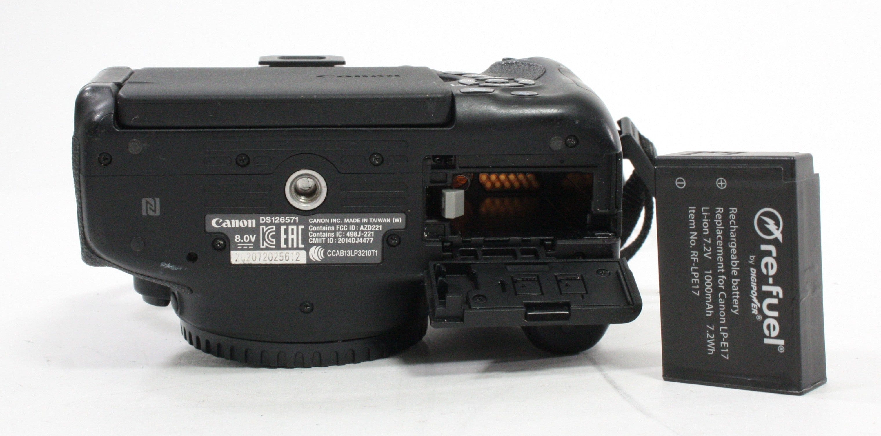 Canon EOS Rebel T6i Digital SLR Camera Body w Shutter Count 10,390