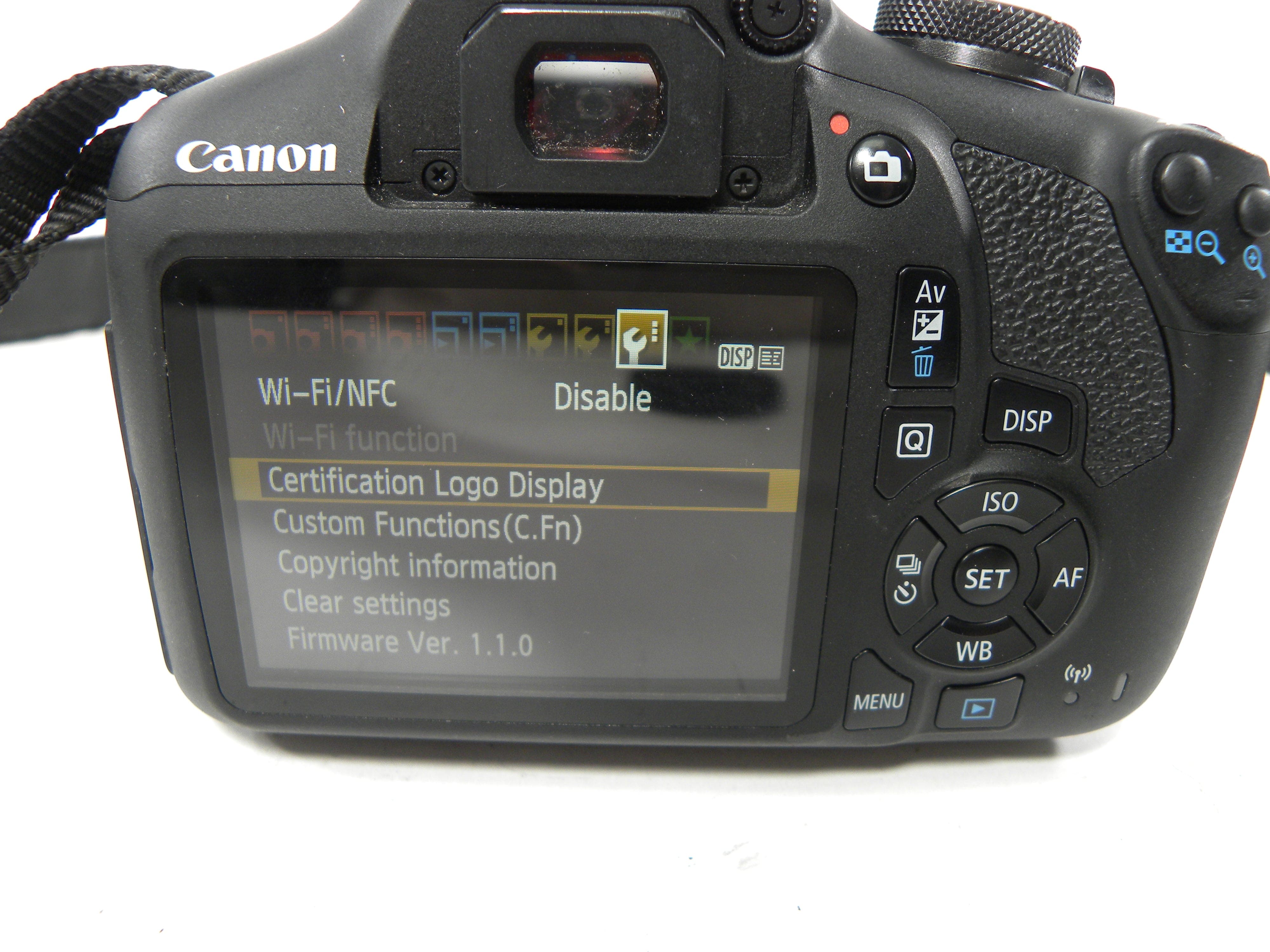 Canon EOS Rebel T7 24.1mp Digital SLR w/EF-S 18-55 IS II Shutter Ct. 10,443