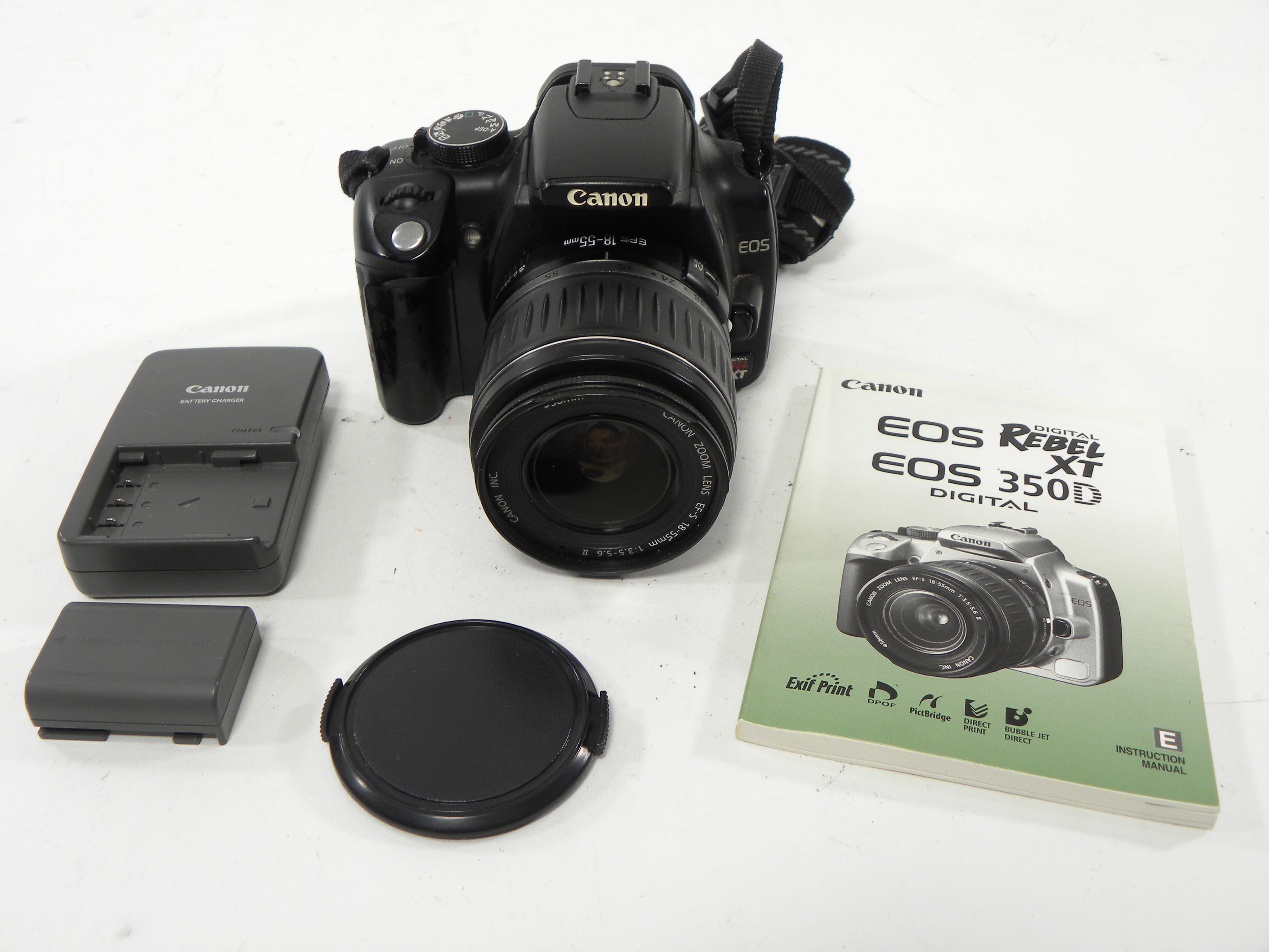 Canon EOS Rebel XT 8mp Digital SLR w/EF-S 18-55mm f3.5-5.6 II