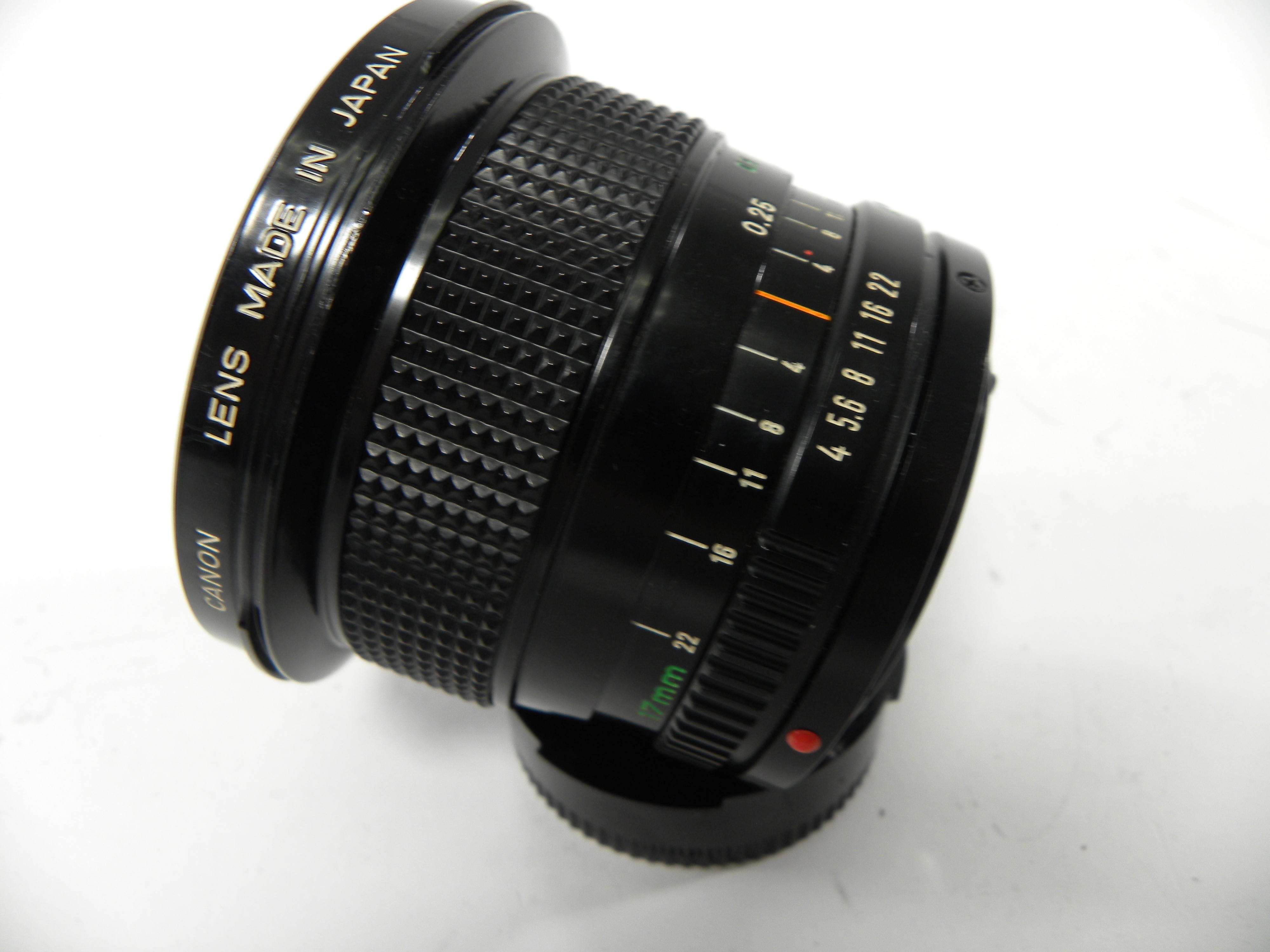 Canon FD 17mm f4  lens (Parts or Repair) AS IS