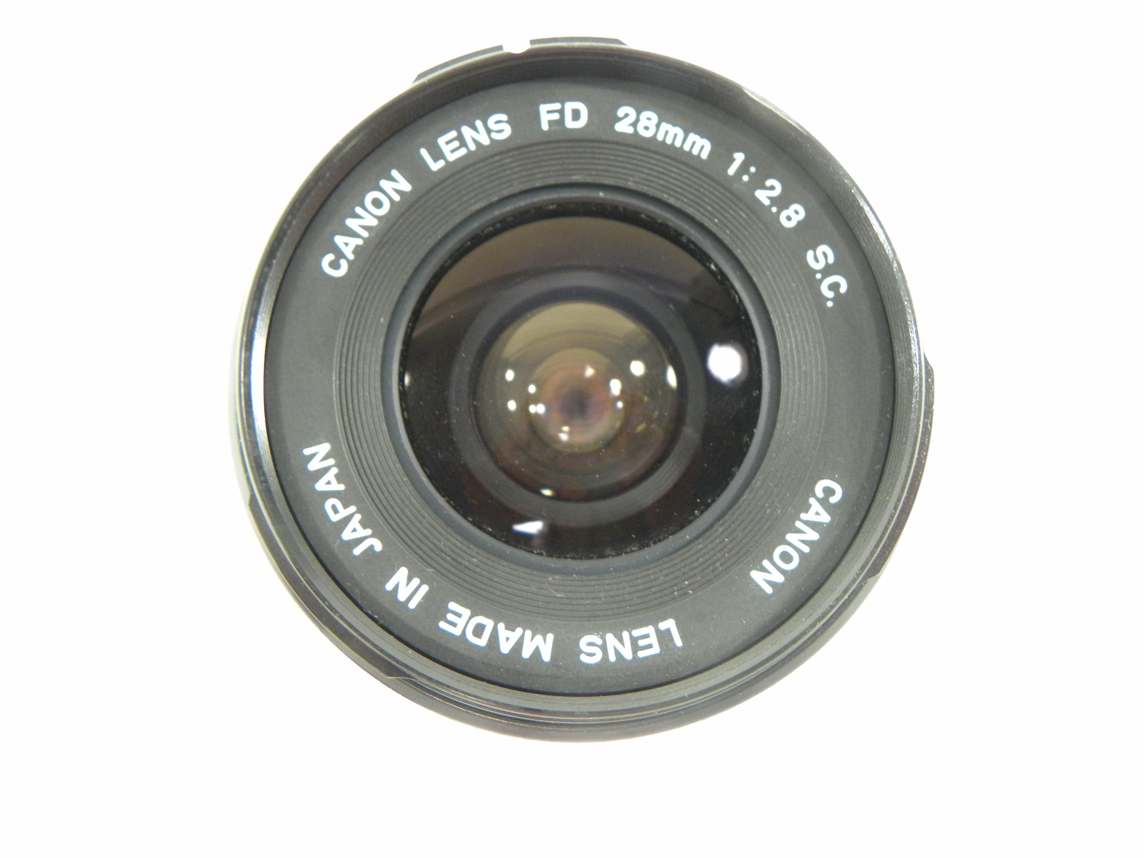 Canon FD 28mm f2.8 S.C. lens