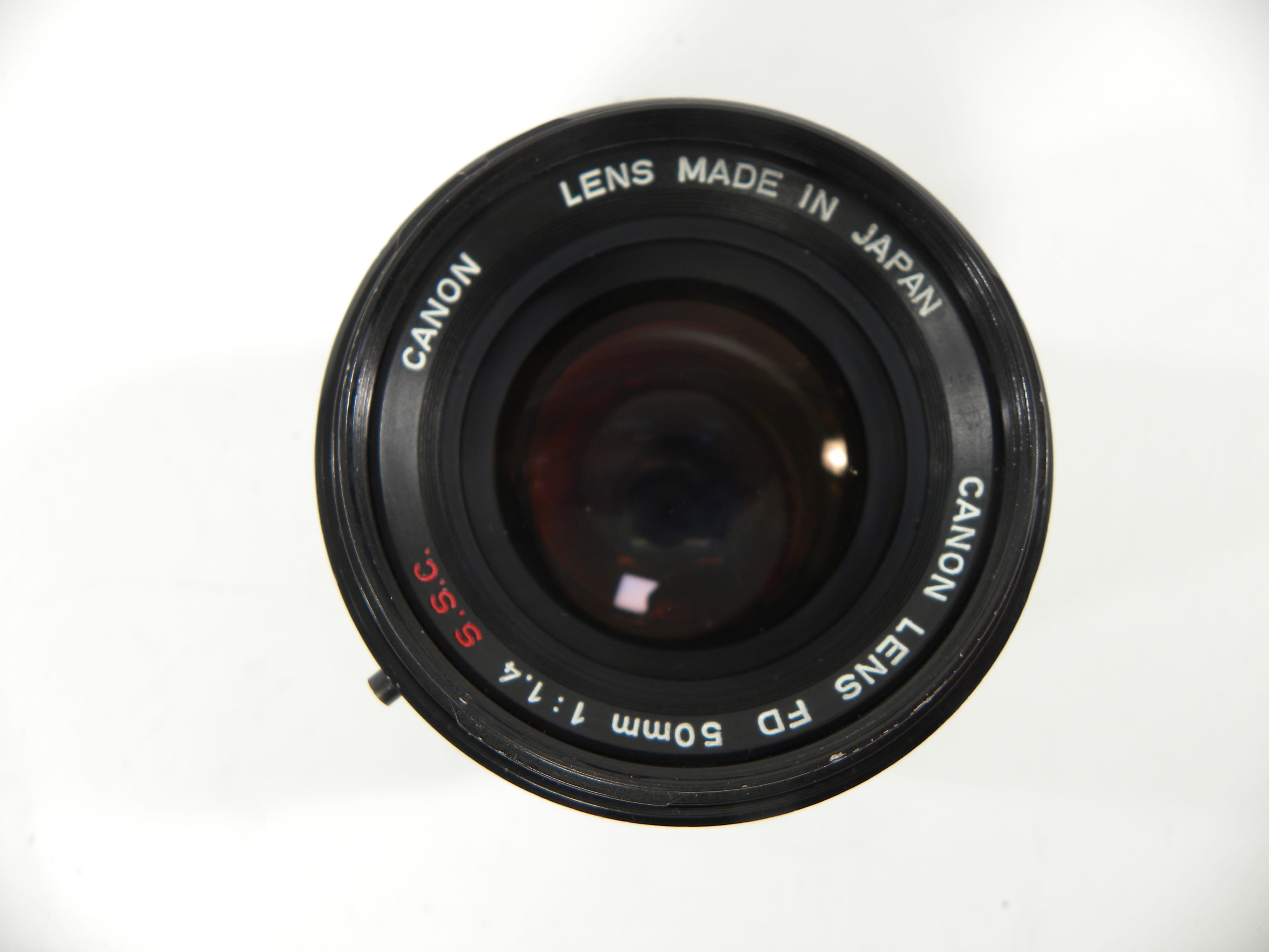 Canon FD 50mm f1.4 S.S.C. lens