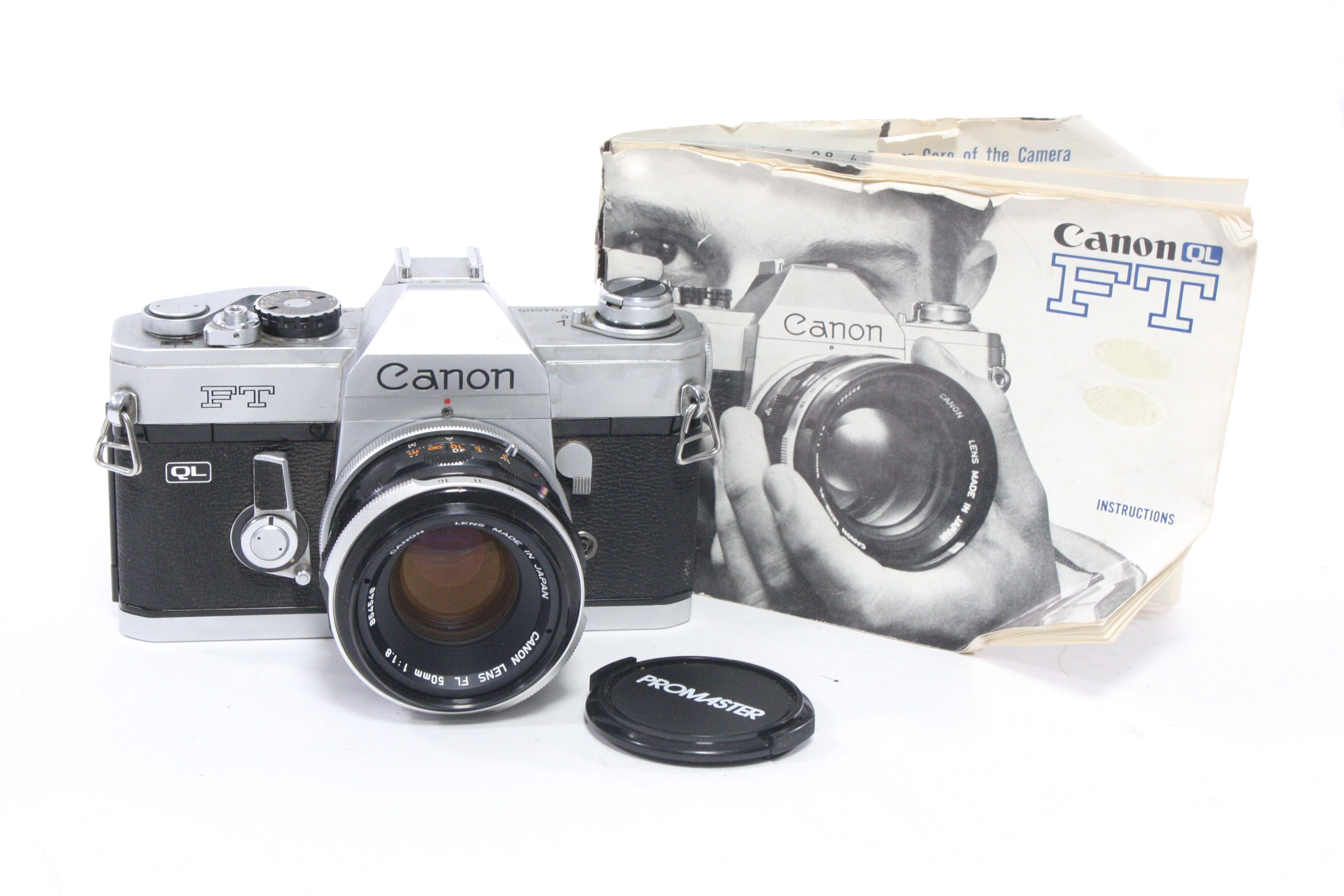 Canon FT 35mm SLR Camera with 50mm f/1.8 FL Lens