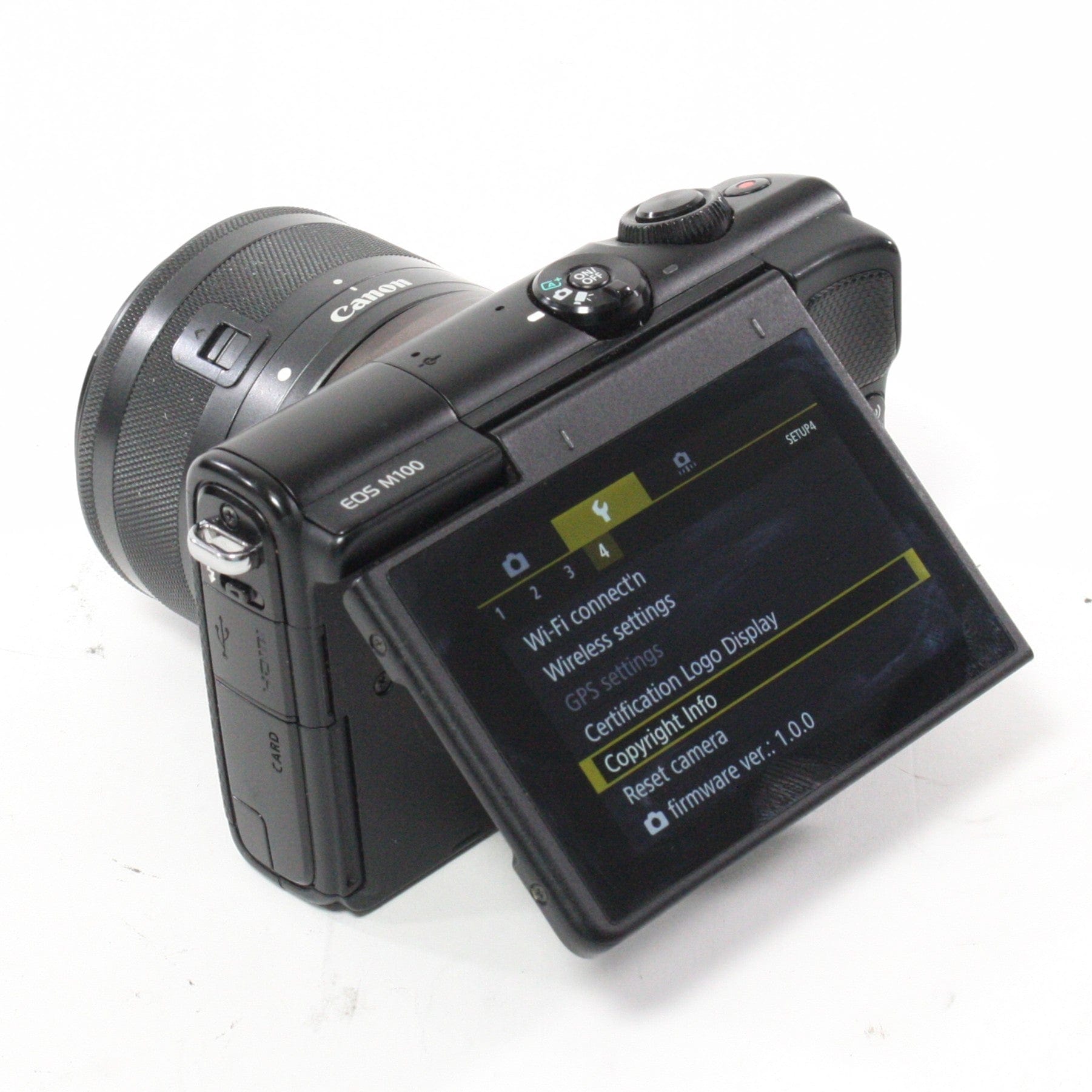 Canon M100 Mirrorless Digital Camera with 15-45mm f/3.5-6.3 Lens No Shutter Count