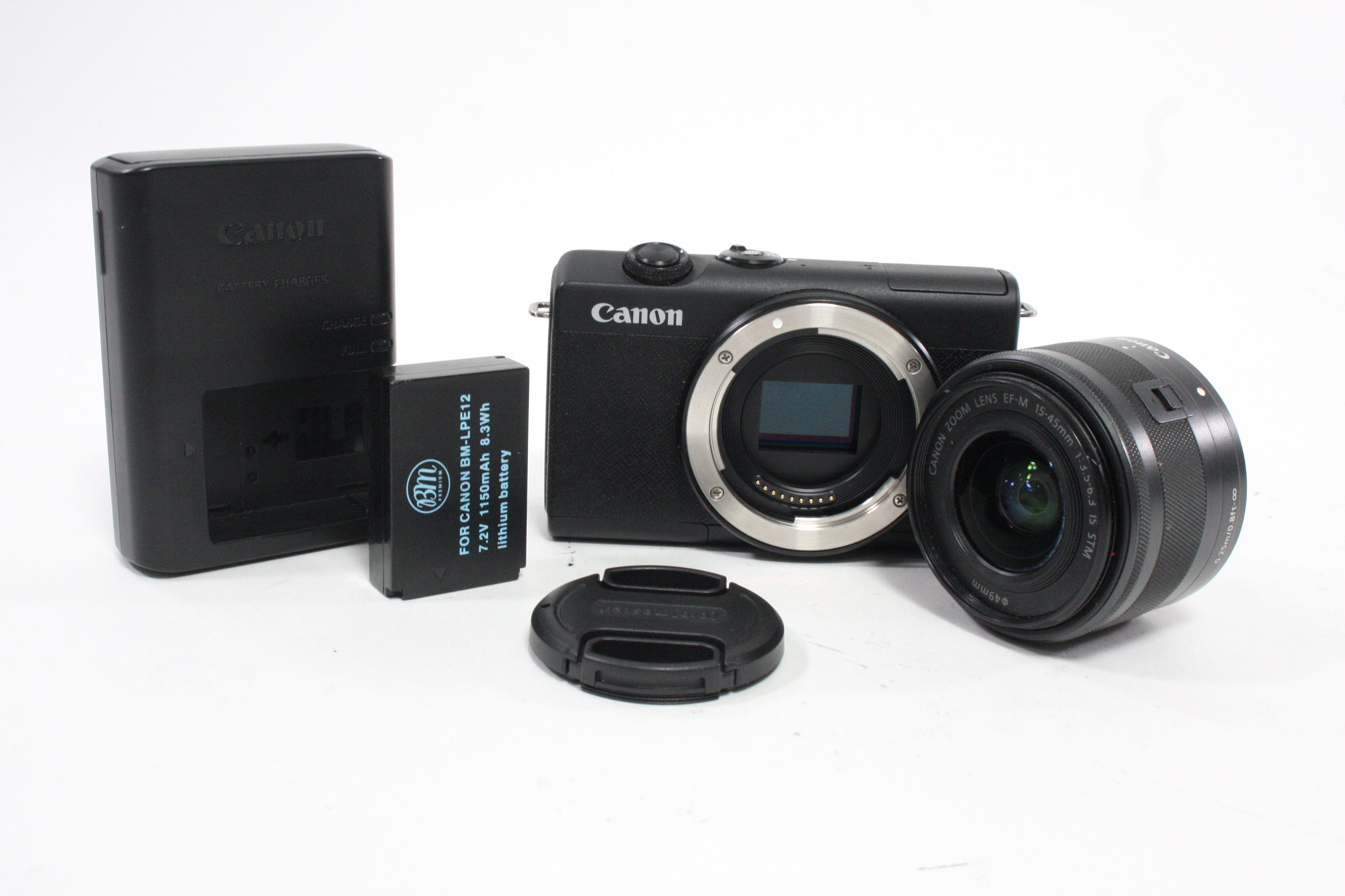 Canon M200 Mirrorless Camera with 15-45mm f/3.5-6.3 IS STM Lens