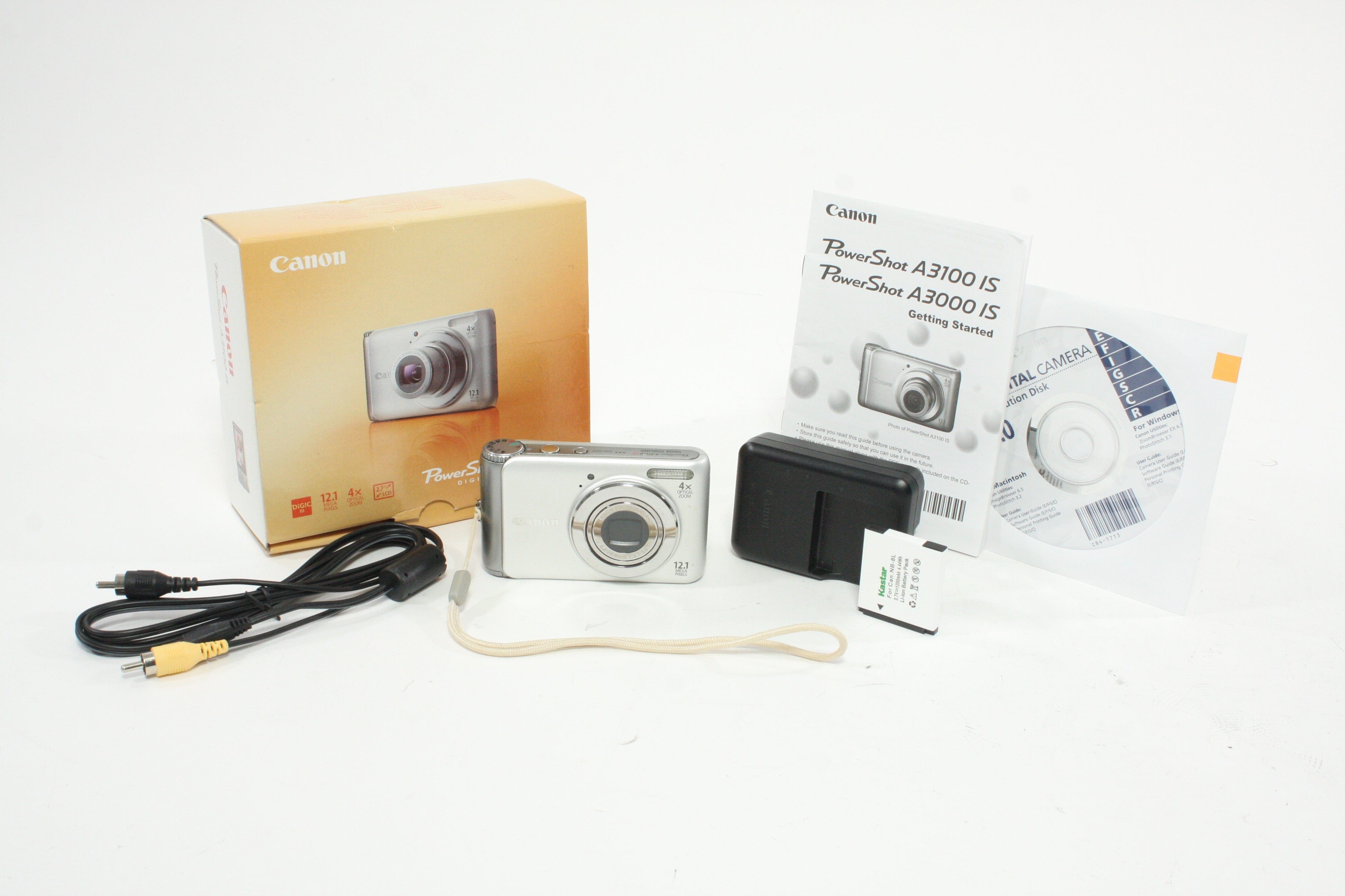 Canon PowerShot A3100 IS Digital Point-and-Shoot Camera 4x Zoom 12.1mp