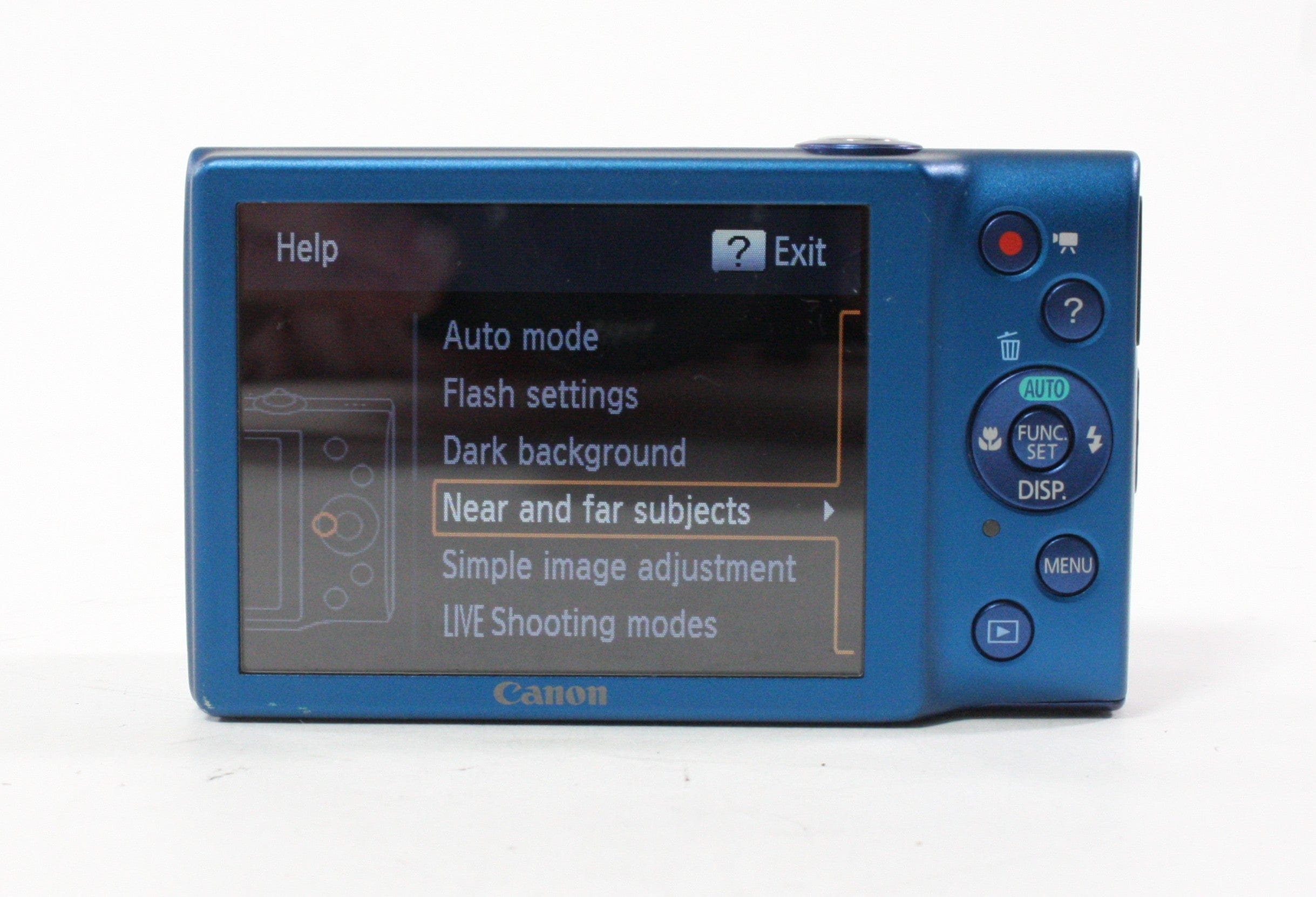 Canon PowerShot A4000 Digital Camera 8x Zoom 16.0mp (Blue)