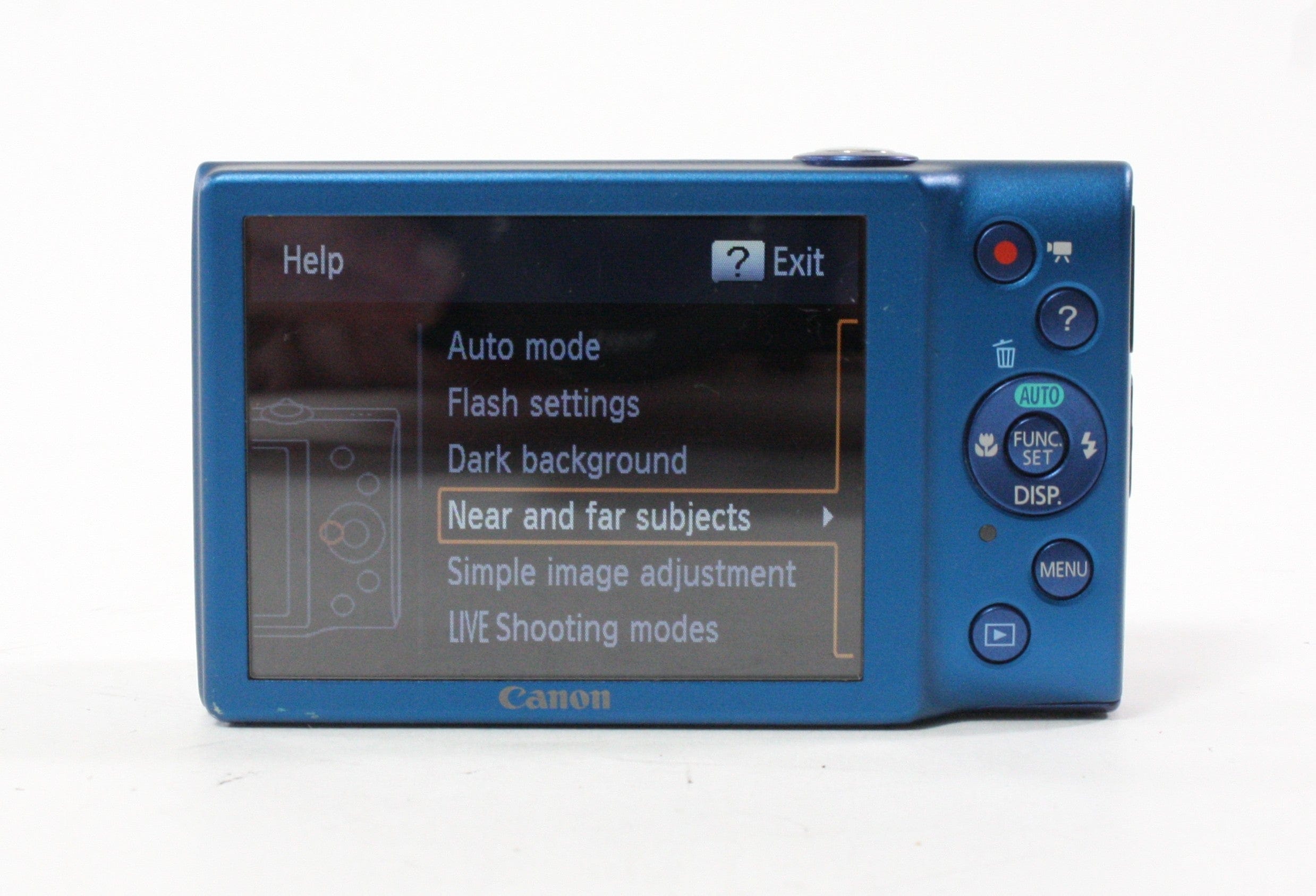 Canon PowerShot A4000 Digital Camera 8x Zoom 16.0mp (Blue)