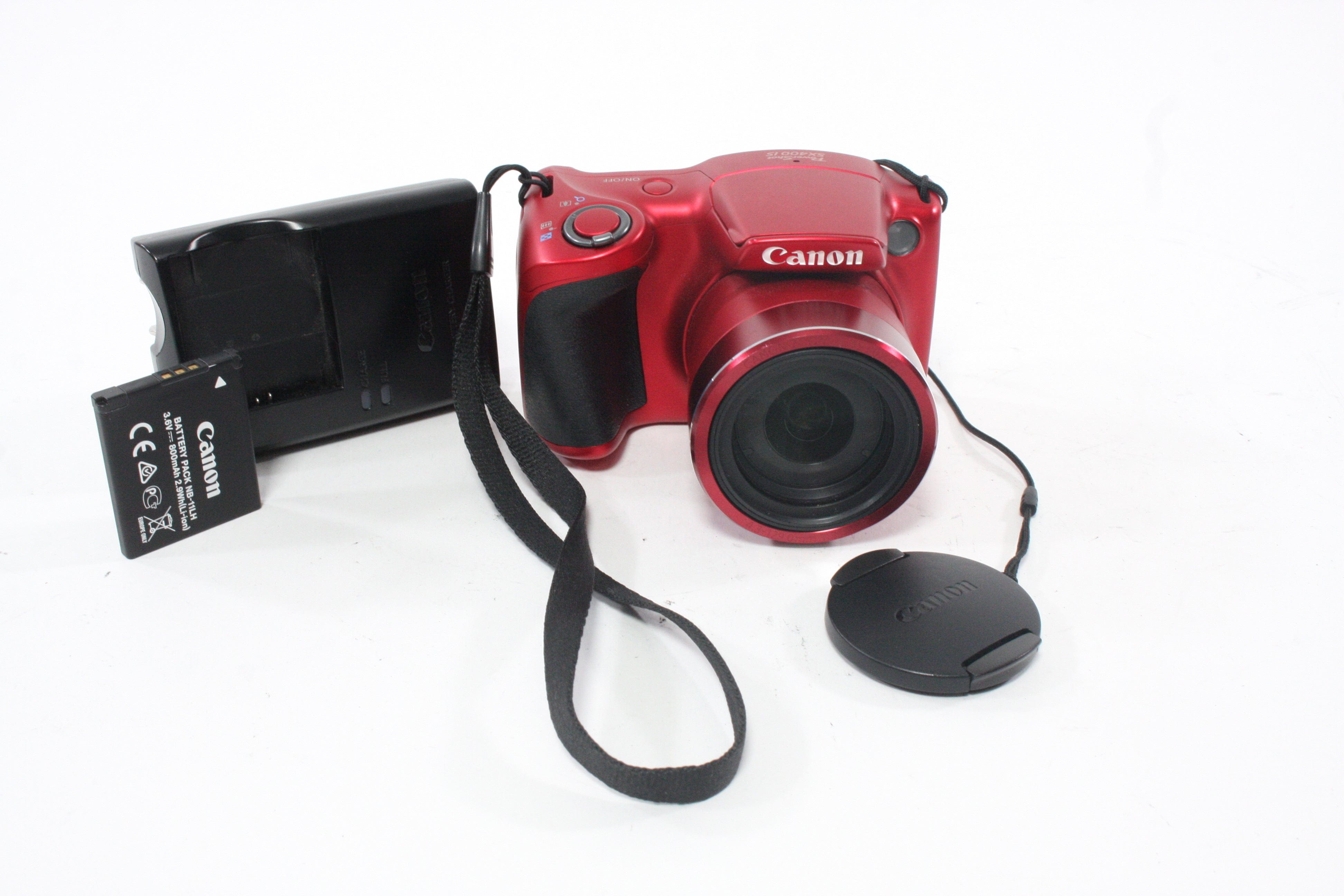 Canon PowerShot SX400 IS Digital Camera 30x Zoom 16.0mp (Red)