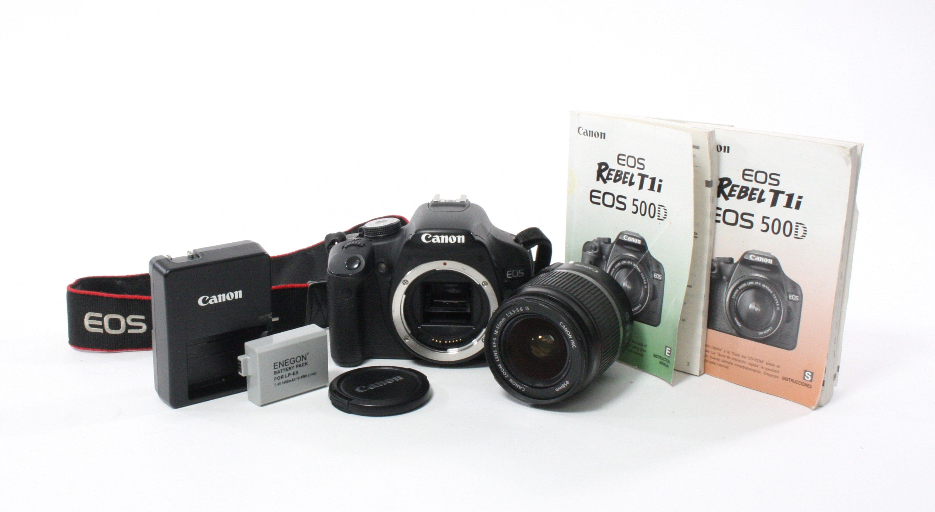 Canon Rebel T1i DSLR Camera with 18-55mm f/3.5-5.6 IS Lens Shutter Count 3,258