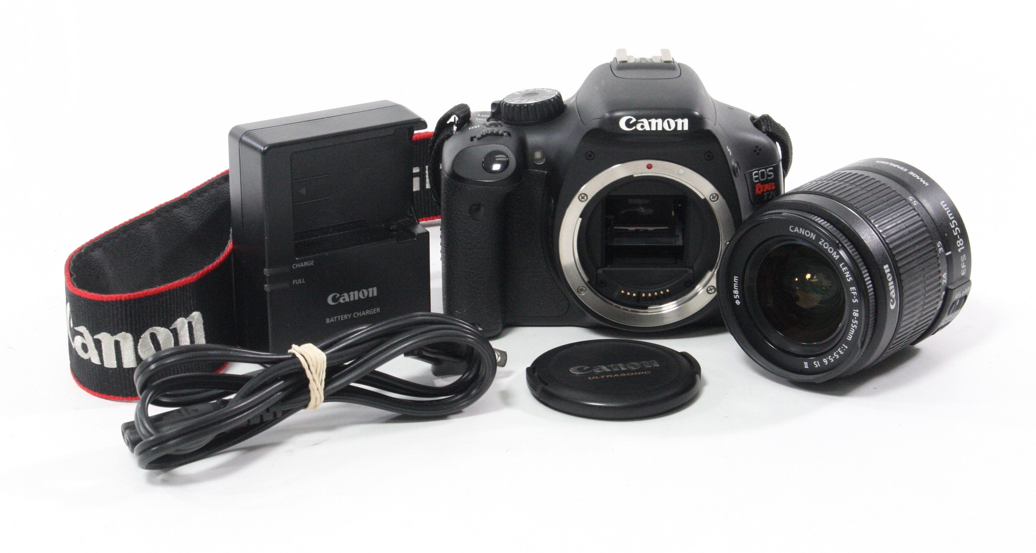 Canon Rebel T2i Digital SLR Camera with 18-55mm f/3.5-5.6 IS II Lens with Shutter Count 3,482