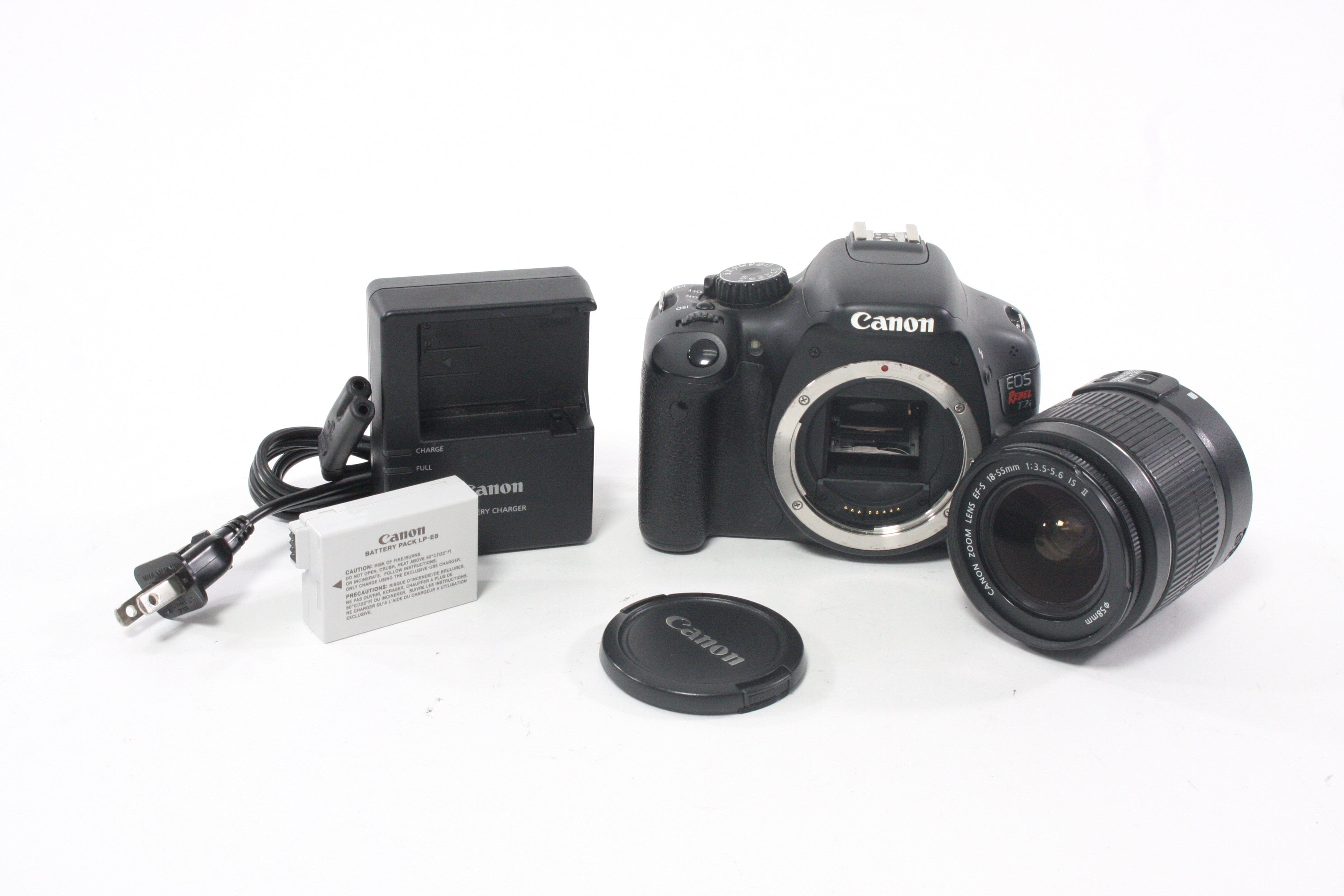 Canon Rebel T2i DSLR Camera with 18-55mm f/3.5-5.6 IS II Lens Shutter Count 6,320