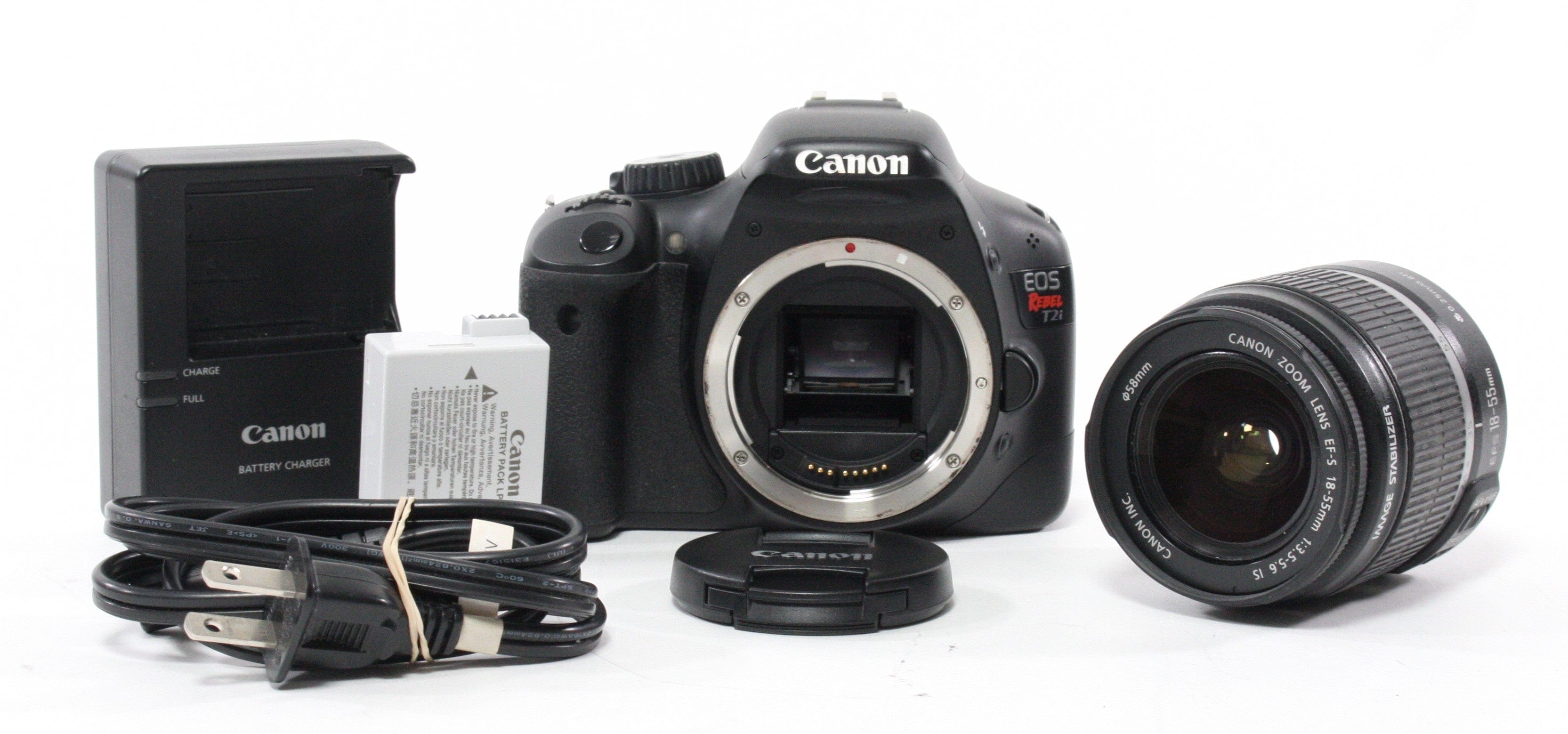 Canon Rebel T2i with 18-55mm f/3.5-5.6 IS Shutter Count 5,740