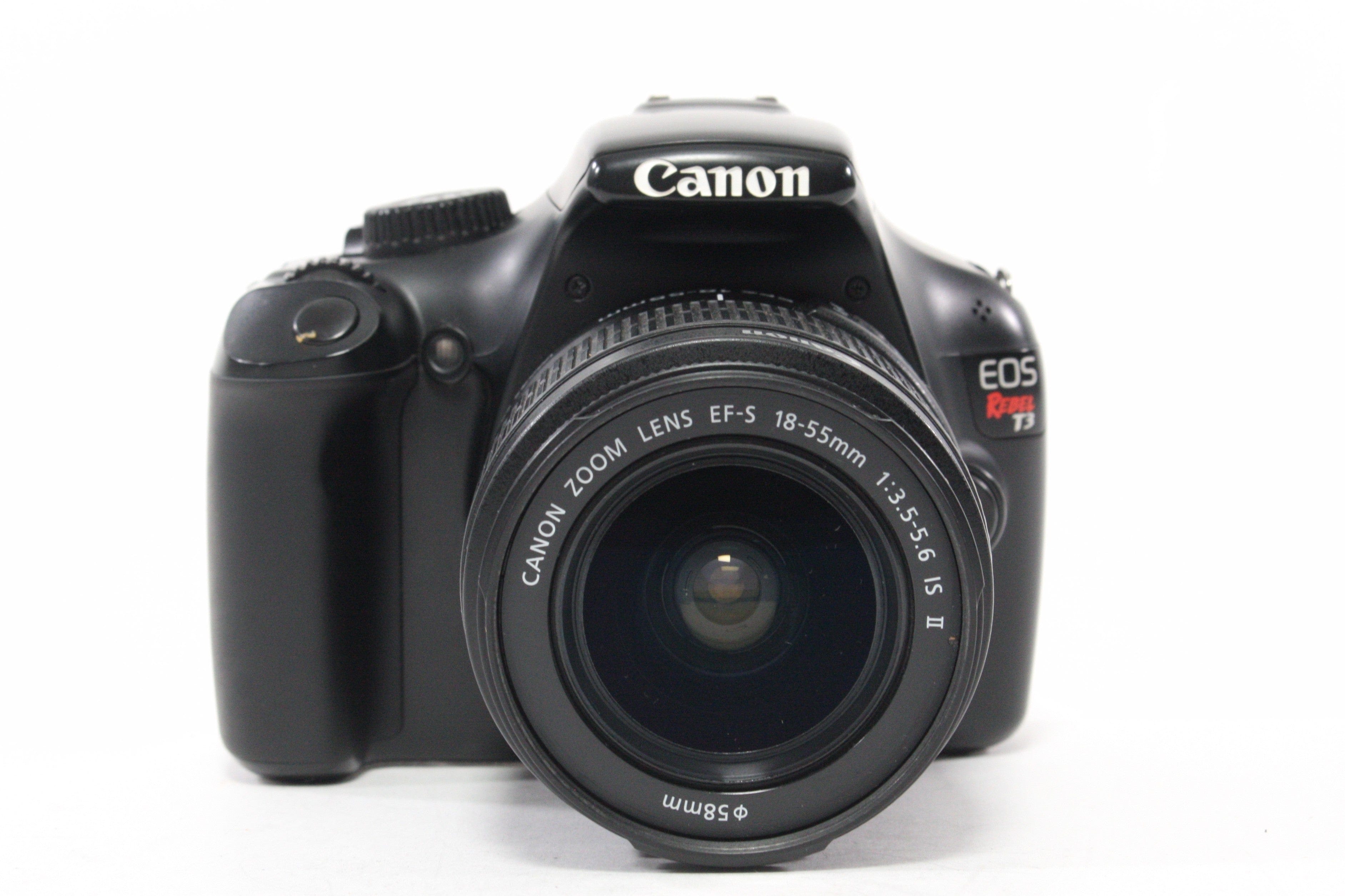 Canon Rebel T3 DSLR Camera with 18-55mm f/3.5-5.6 IS II Lens Shutter Count 8,394