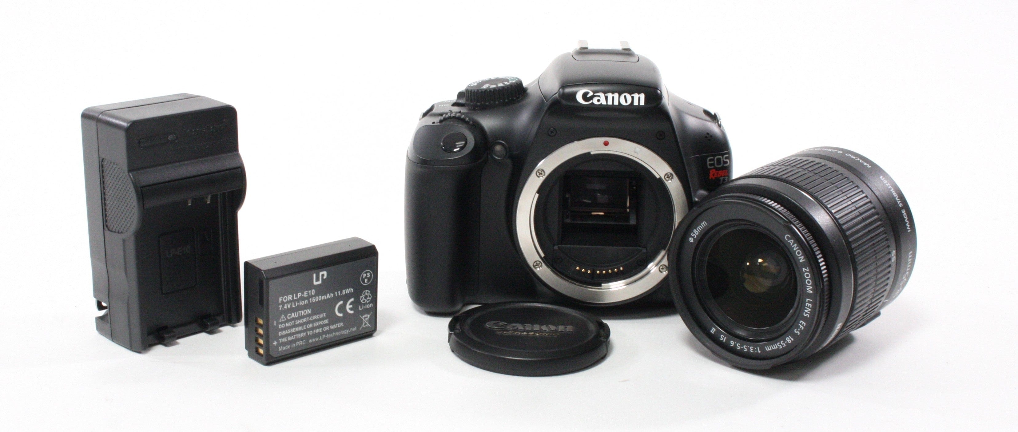 Canon  Rebel T3 DSLR with 18-55mm f/3.5-5.6 IS II Lens Shutter Count 535