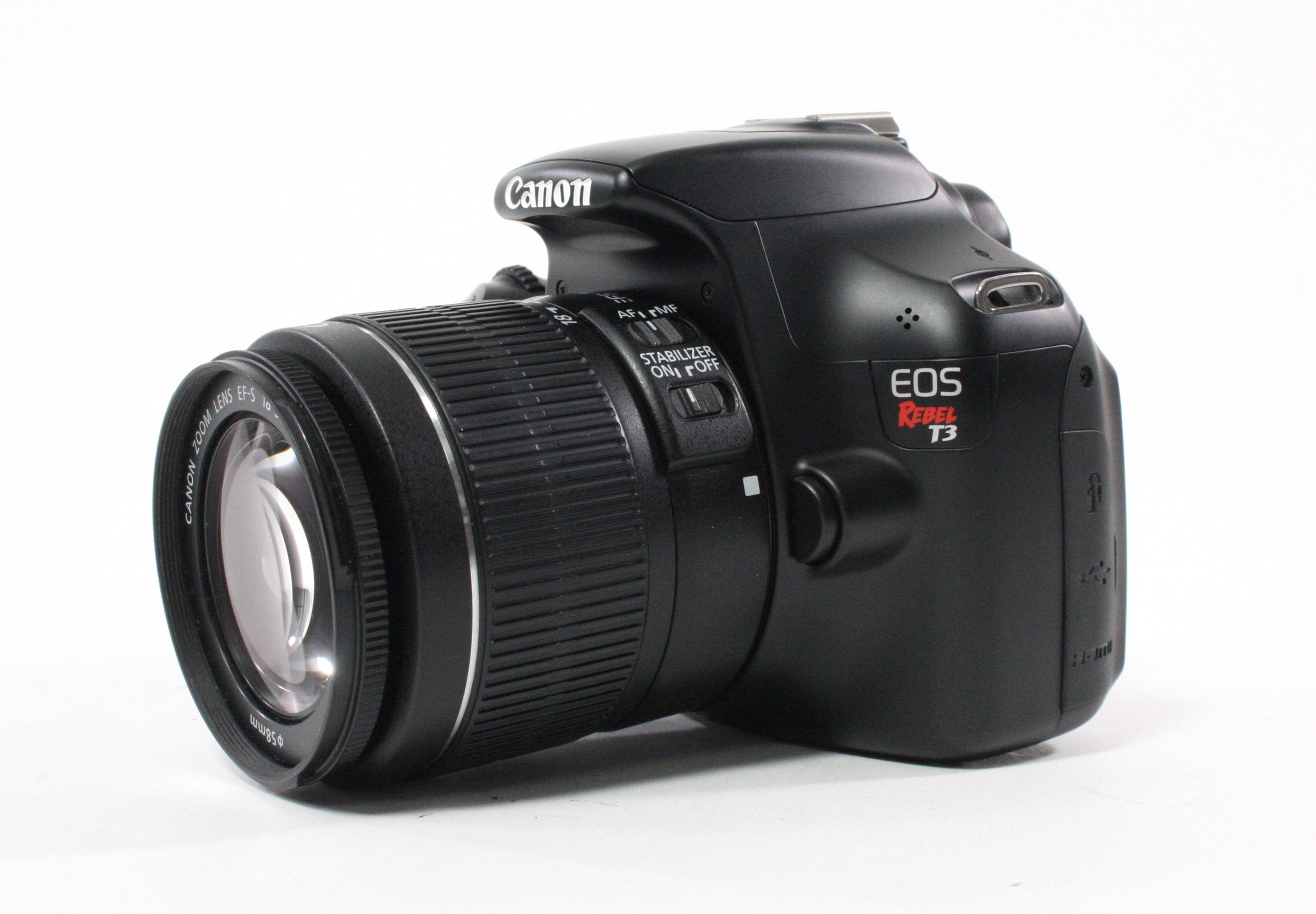 Canon  Rebel T3 DSLR with 18-55mm f/3.5-5.6 IS II Lens Shutter Count 535