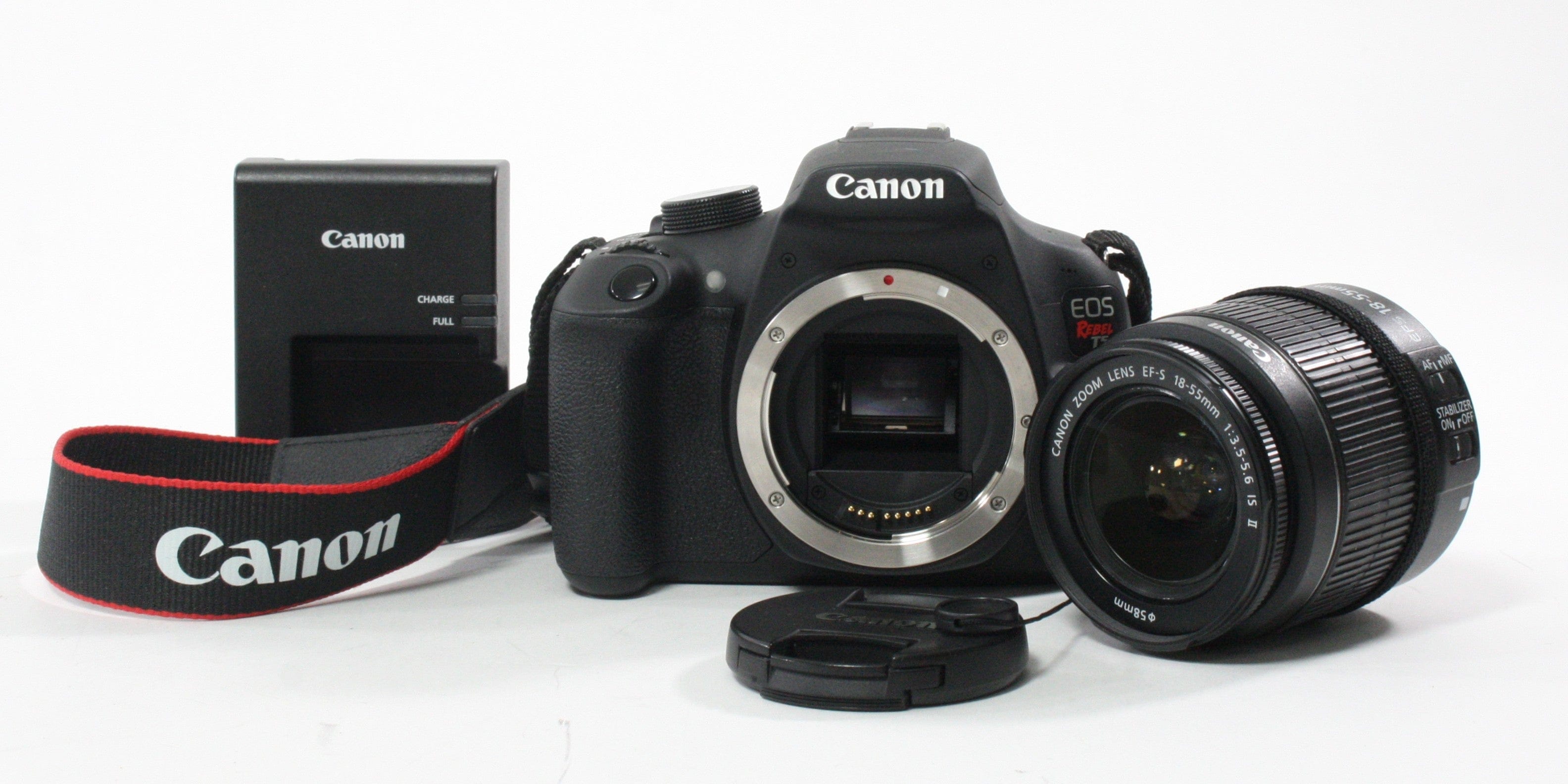 Canon T5 Digital Camera with 18-55mm f/3.5-5.6 Lens Shutter Count 5,149