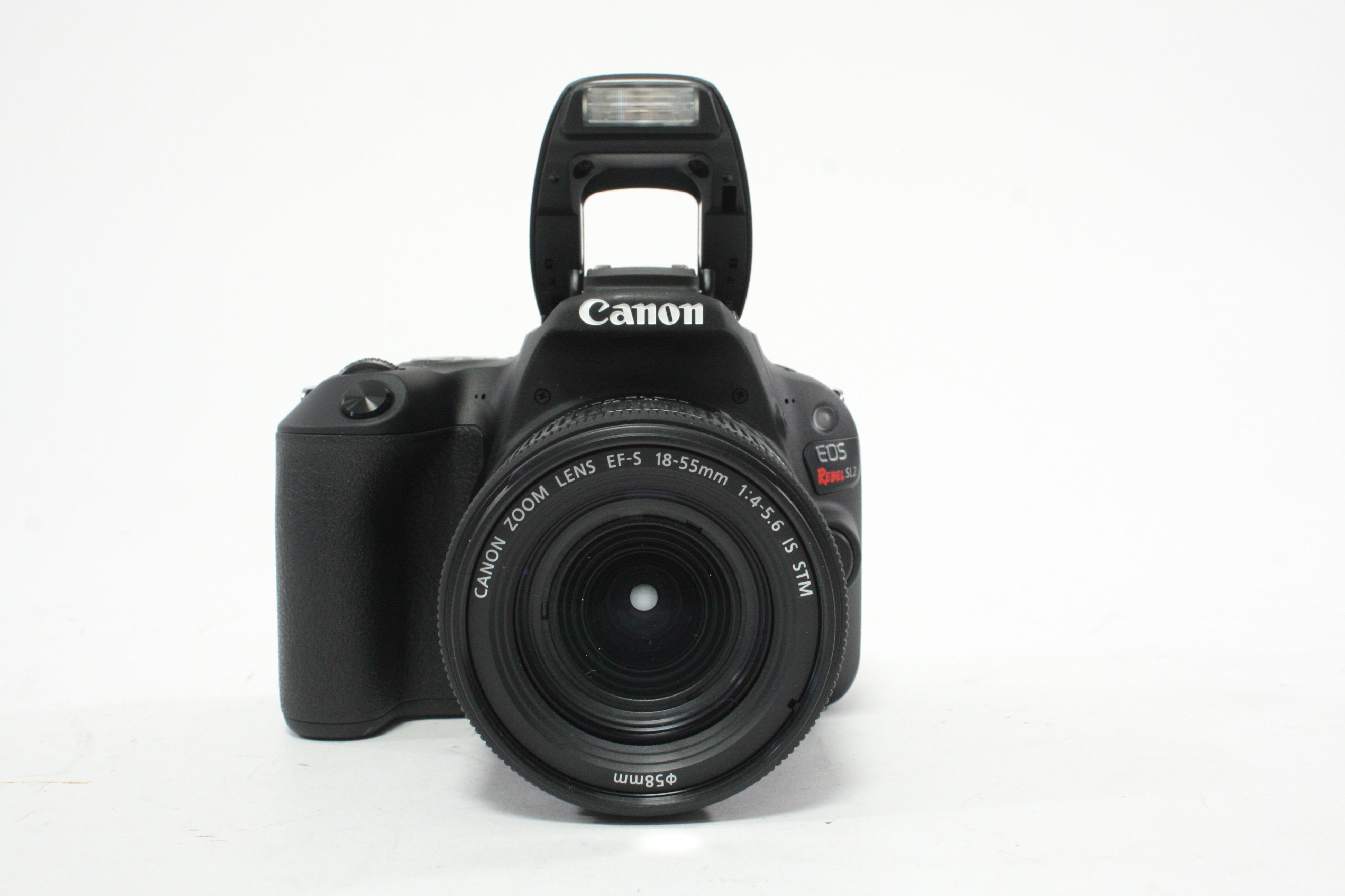 Canon EOS Rebel SL2 DSLR Camera with 18-55mm f/4-5.6 IS STM EF-S EF Mount Lens with a Shutter Count of 608