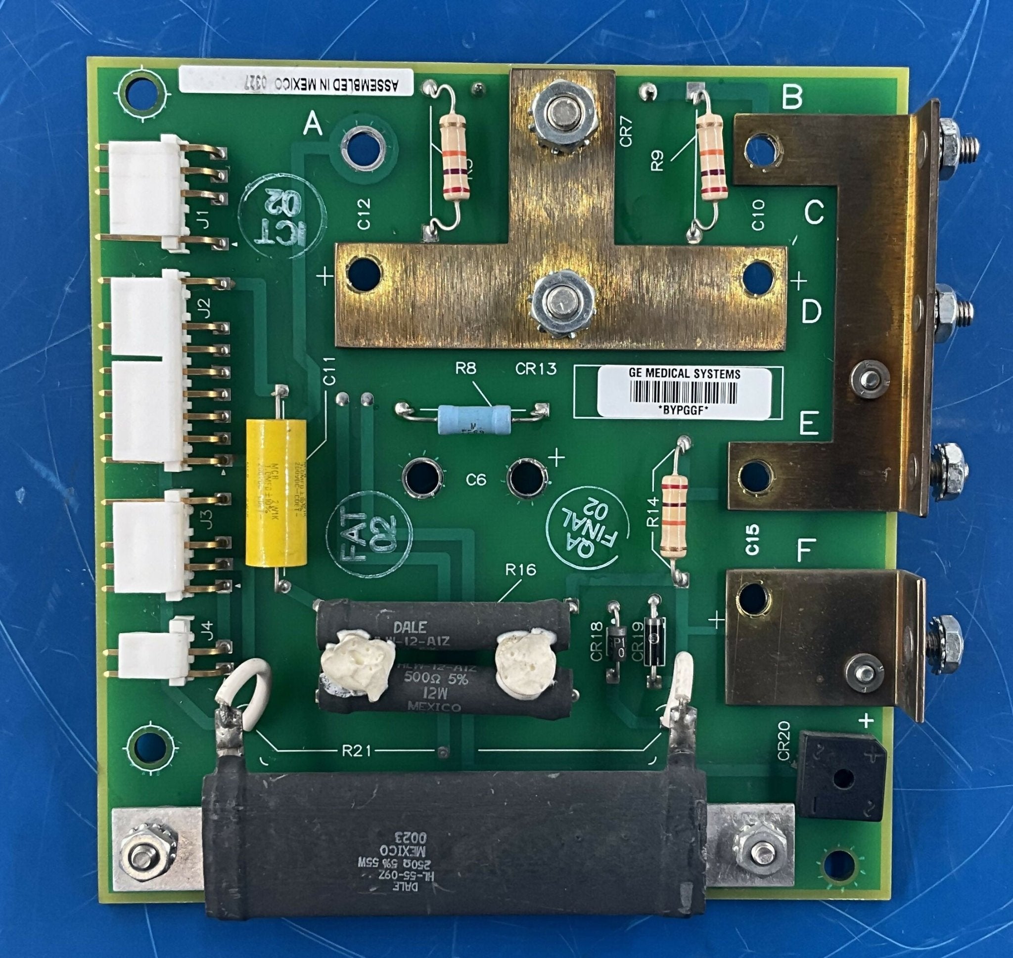 CAPACITOR BOARD (46-288504 G1-A) GE