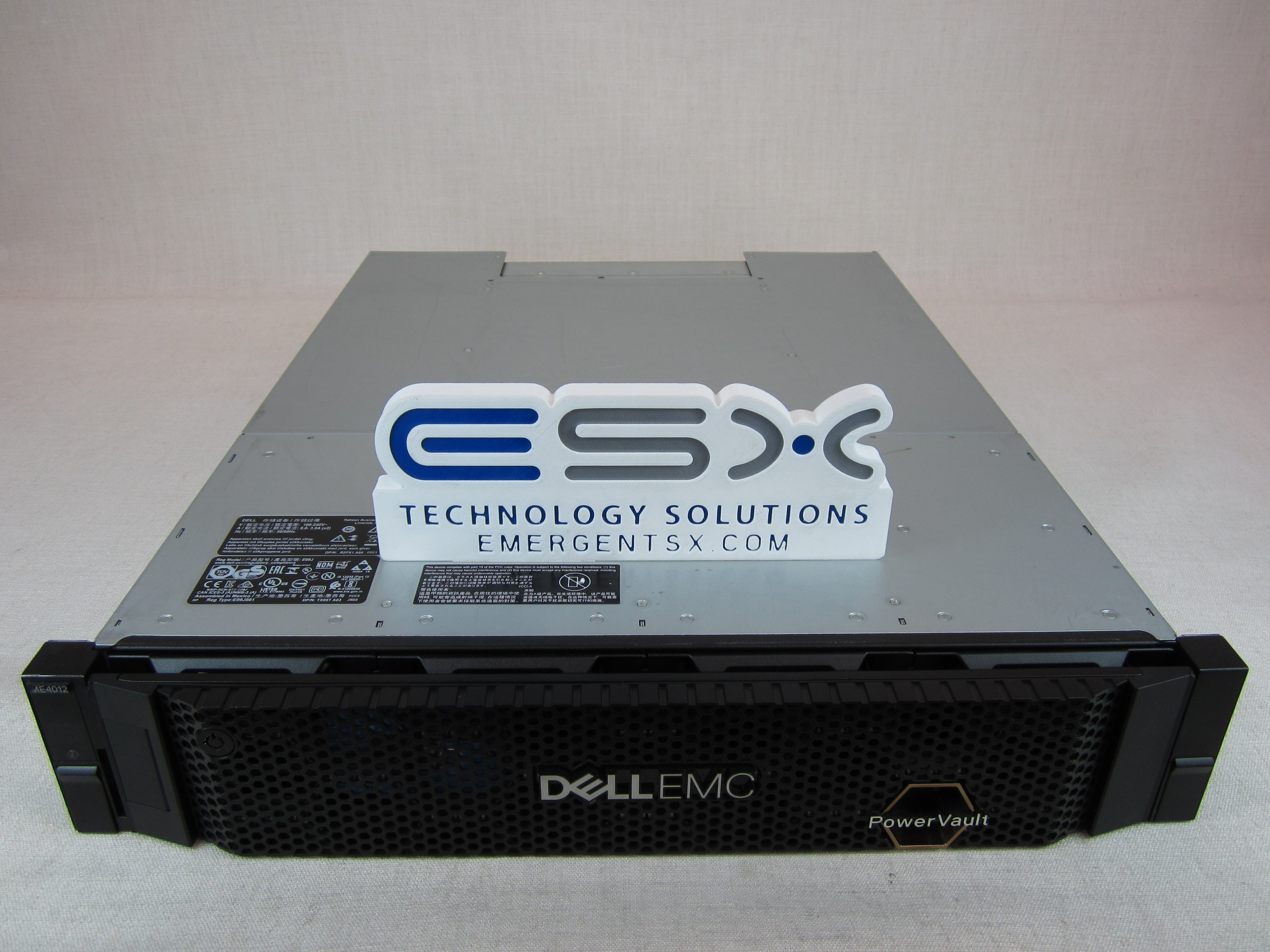 48TB Dell PowerVault ME4012 Storage - 2x 10G SFP+/16GB FC Controller, 2x PSU